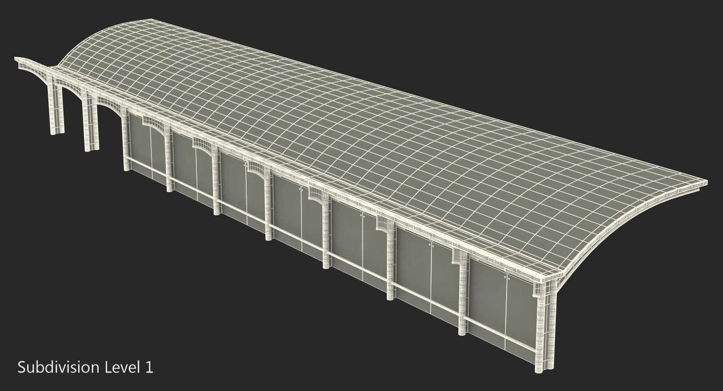 3D Bus Stop Carport