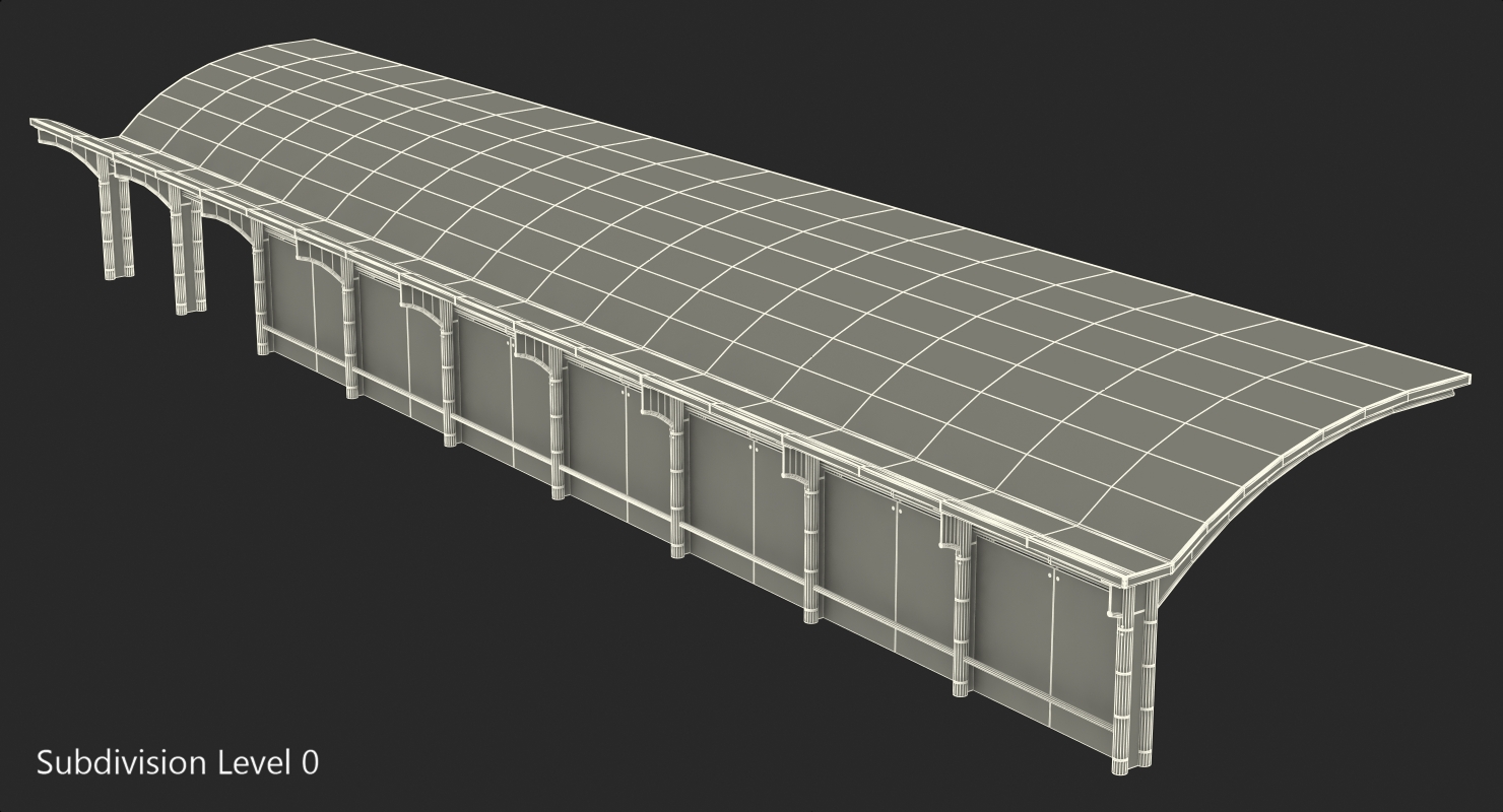 3D Bus Stop Carport