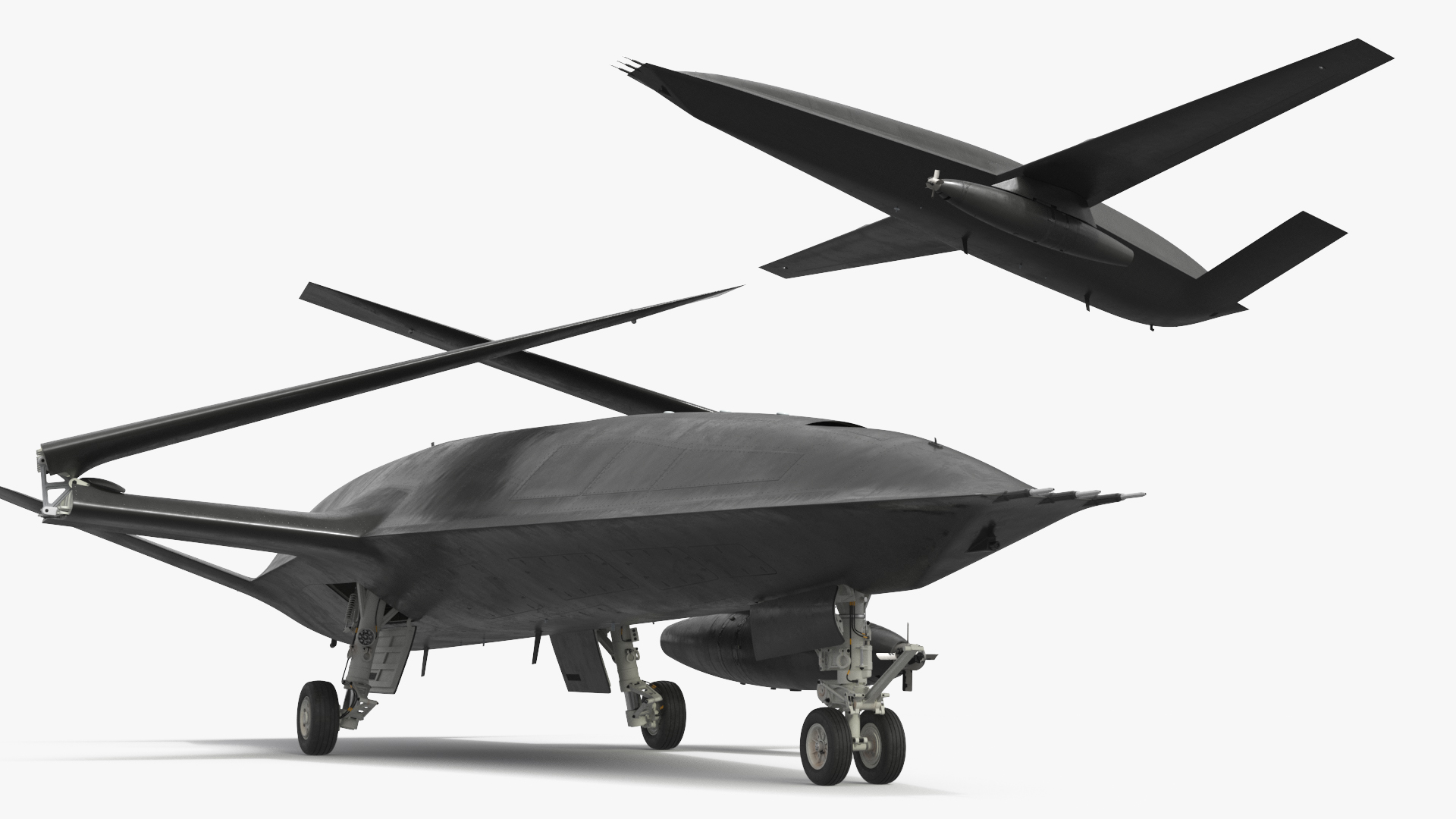 Military Tanker UAV Rigged, view 11
