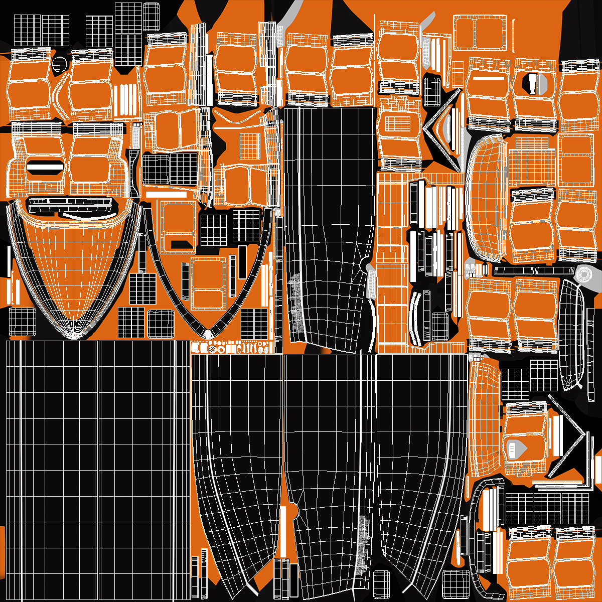 3D model Pleasure Boat Glass Top Orange