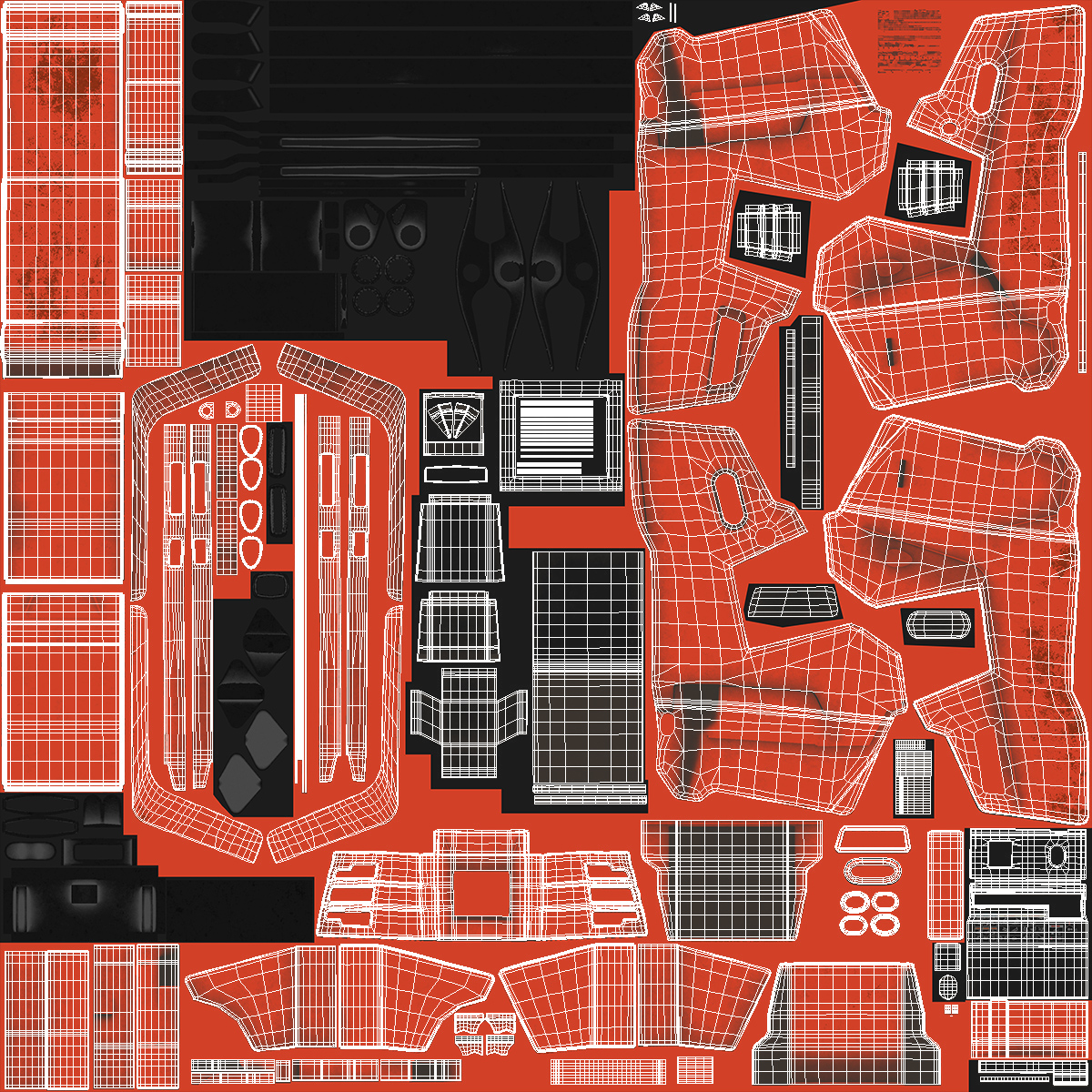 3D model Mini Skid Steer with Grapple Rigged