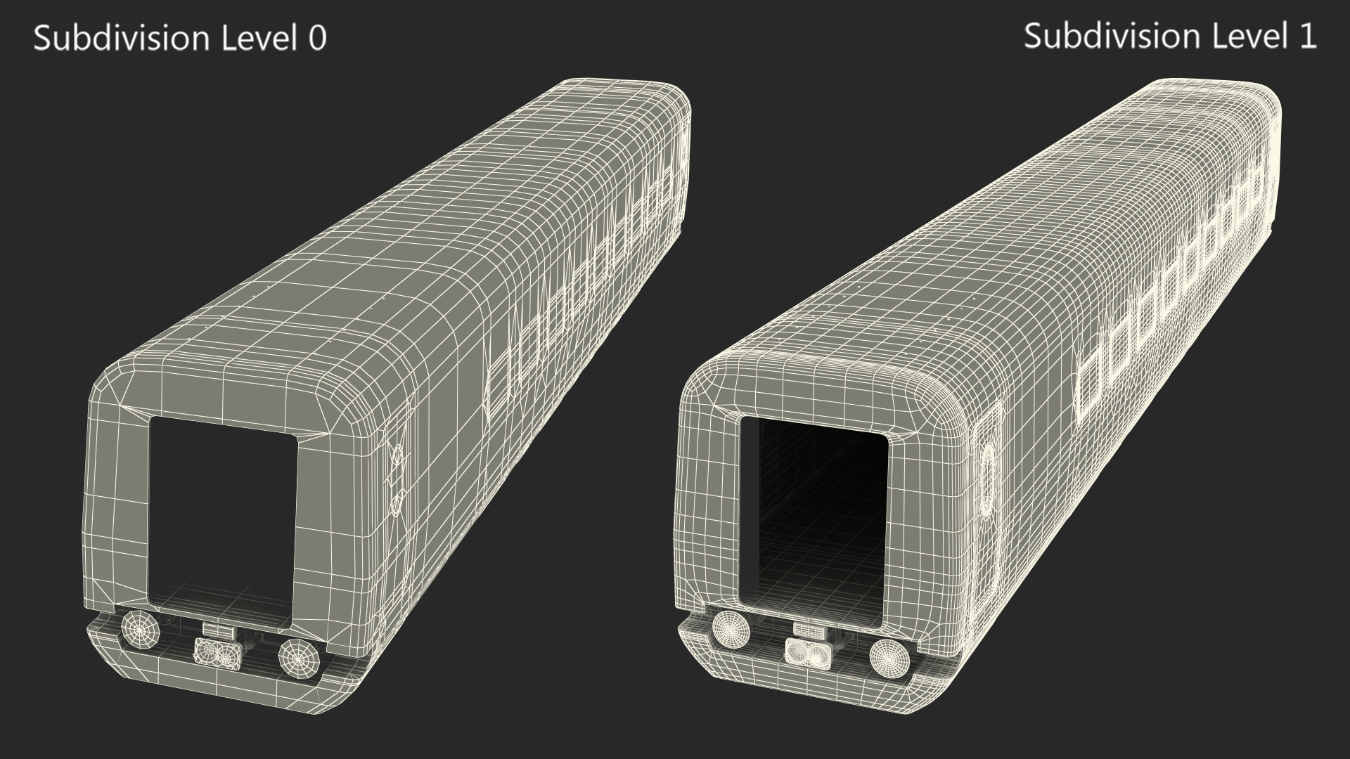 CR400 Fuxing Train Wagon 3D model