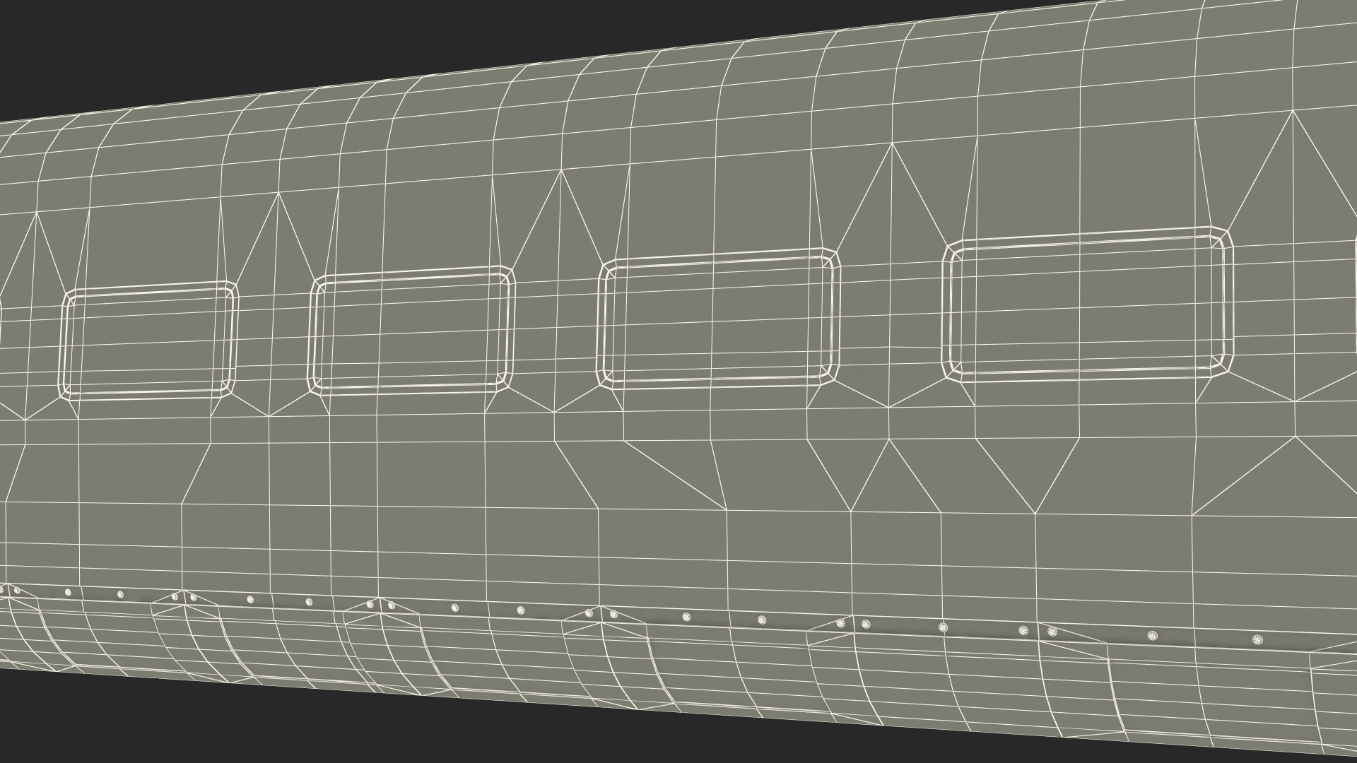 CR400 Fuxing Train Wagon 3D model