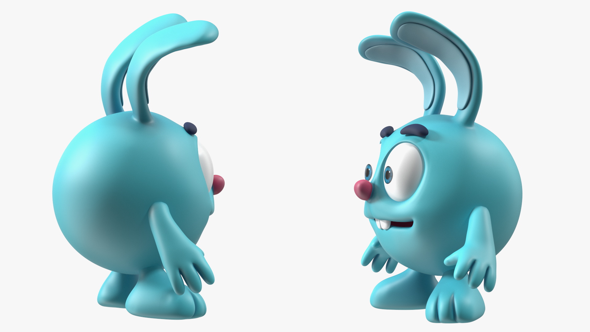 3D model BalloonToons Krash Character Scared Pose