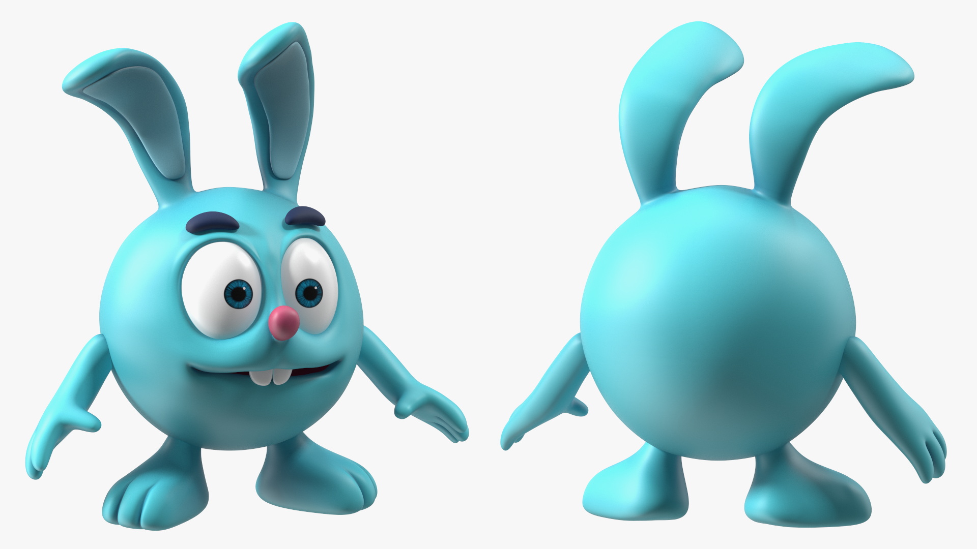 3D model BalloonToons Krash Character Scared Pose