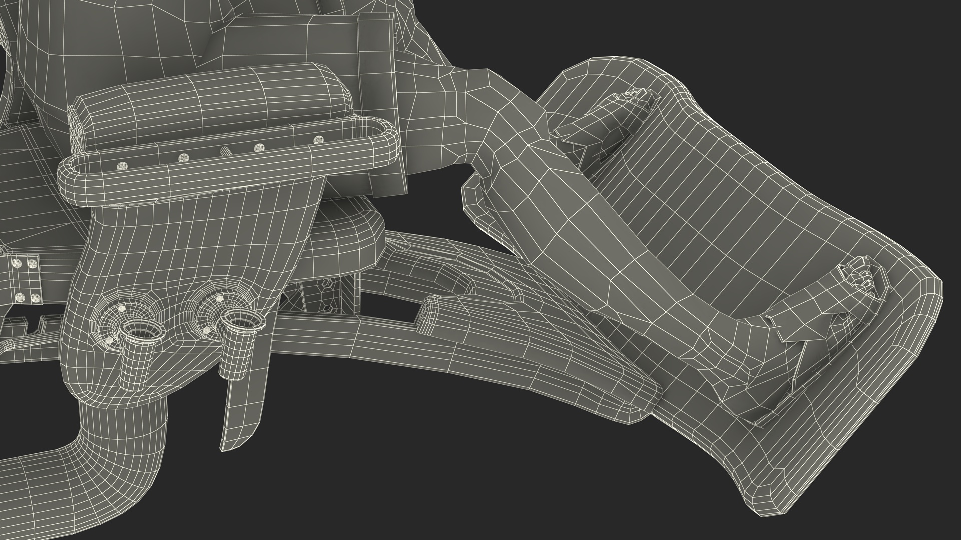 3D Man in Fishing Chair Catches Fish model