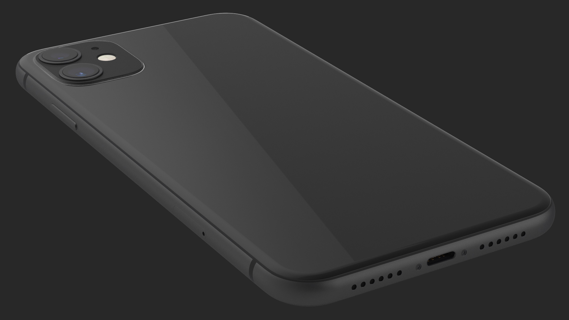 3D Black Smartphone