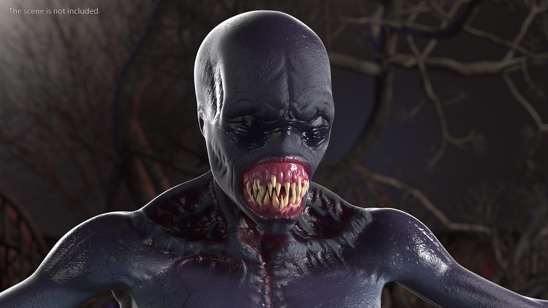 3D Scary Creature Rigged