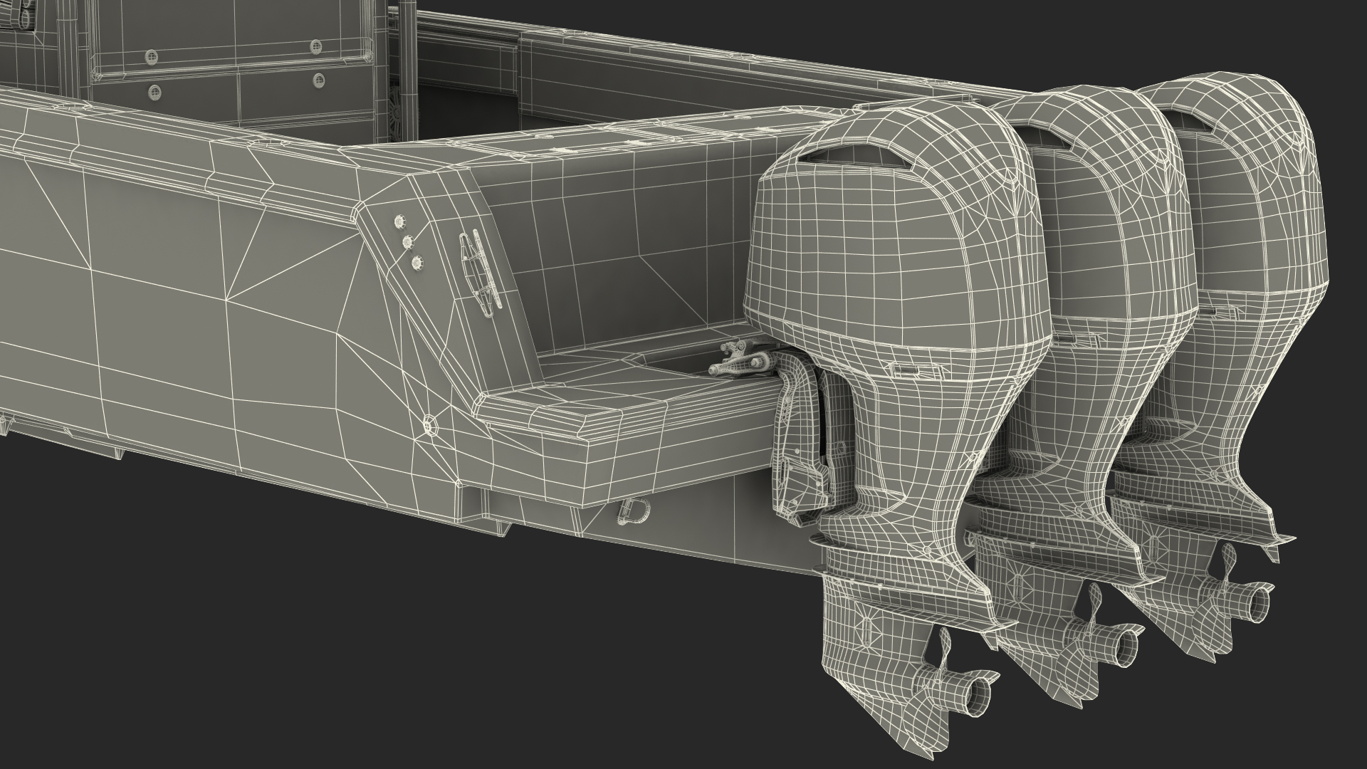 3D Sport Fishing Boat Generic