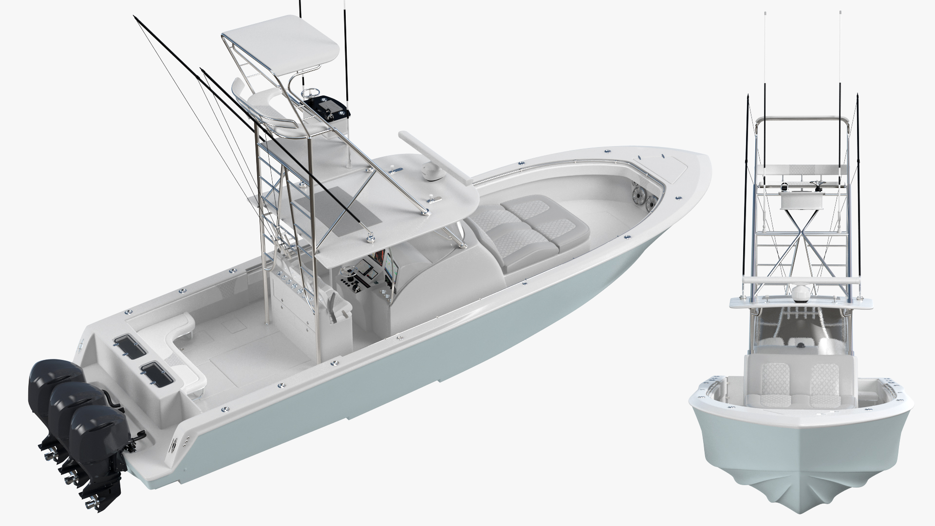 3D Sport Fishing Boat Generic
