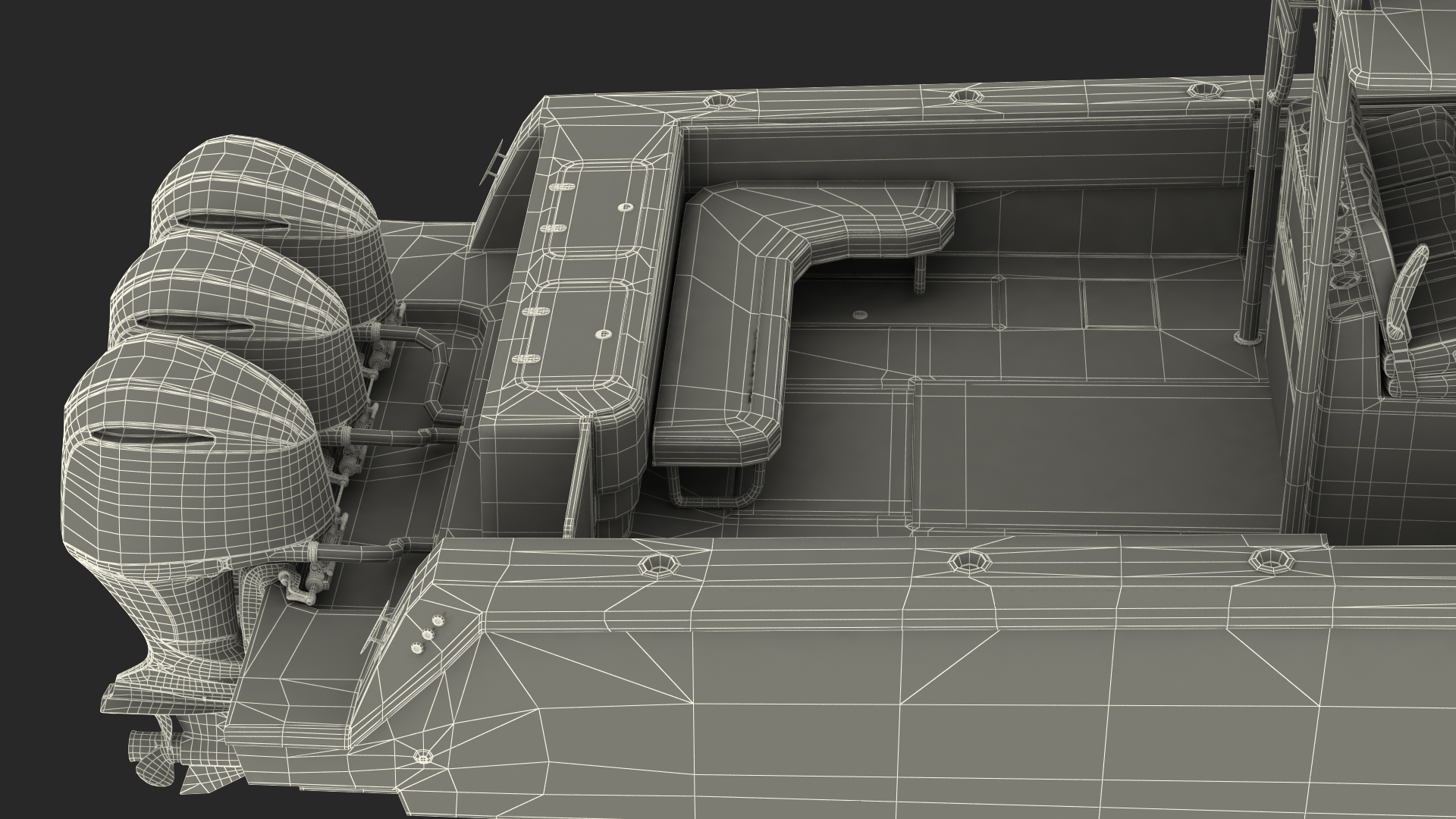 3D Sport Fishing Boat Generic