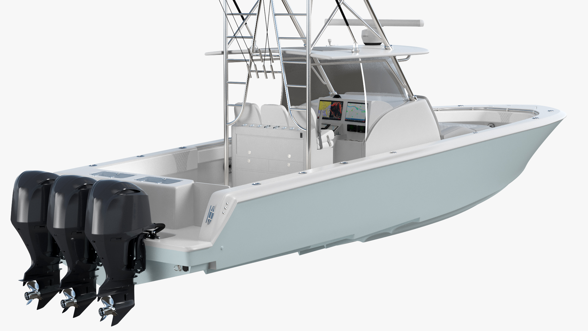 3D Sport Fishing Boat Generic