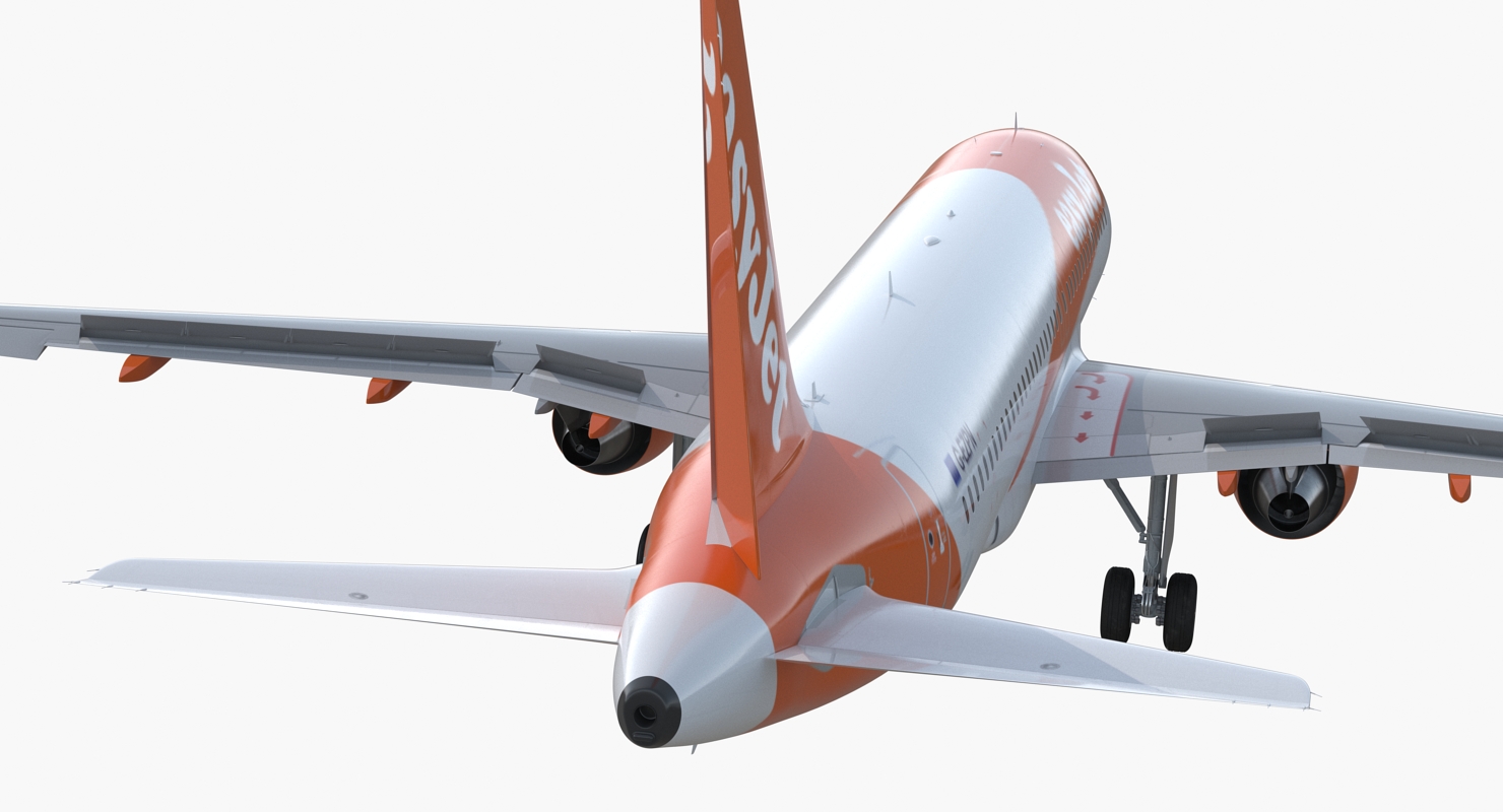 Airbus A320 EasyJet Airline Rigged 3D model