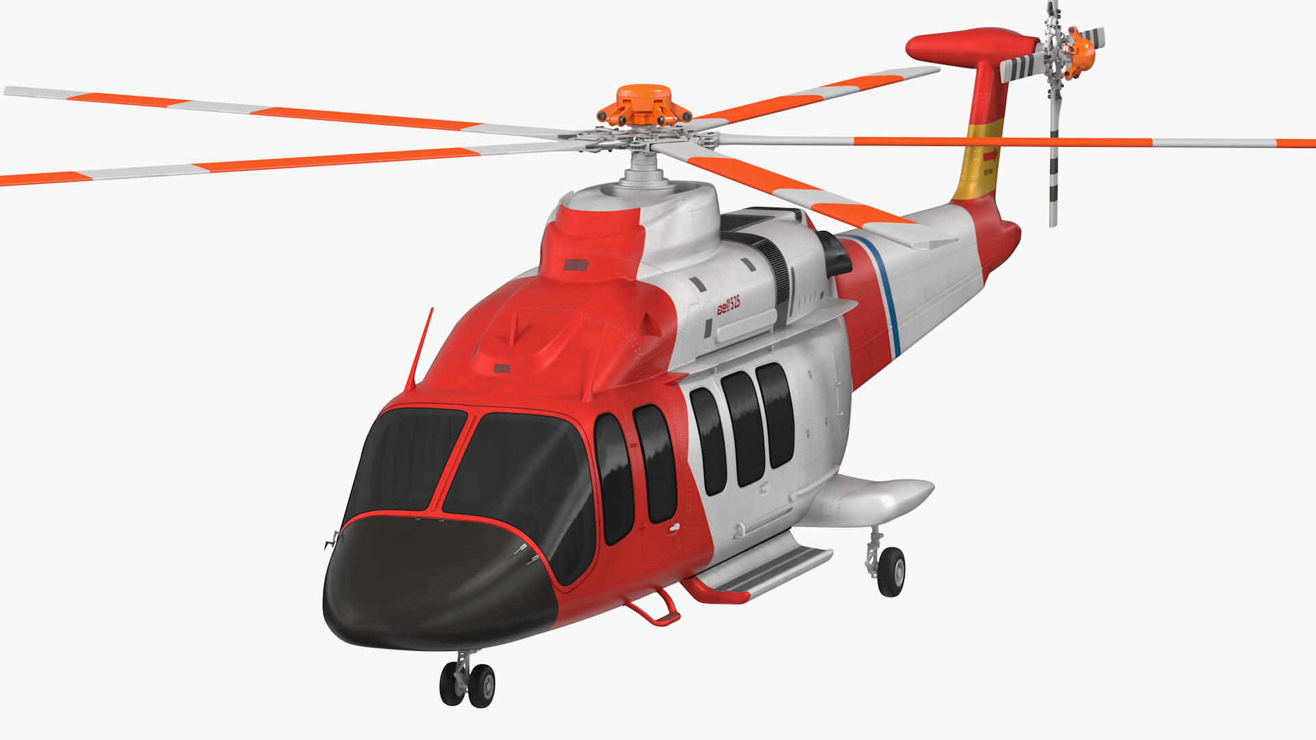 3D Bell 525 Relentless Paramedic Rigged