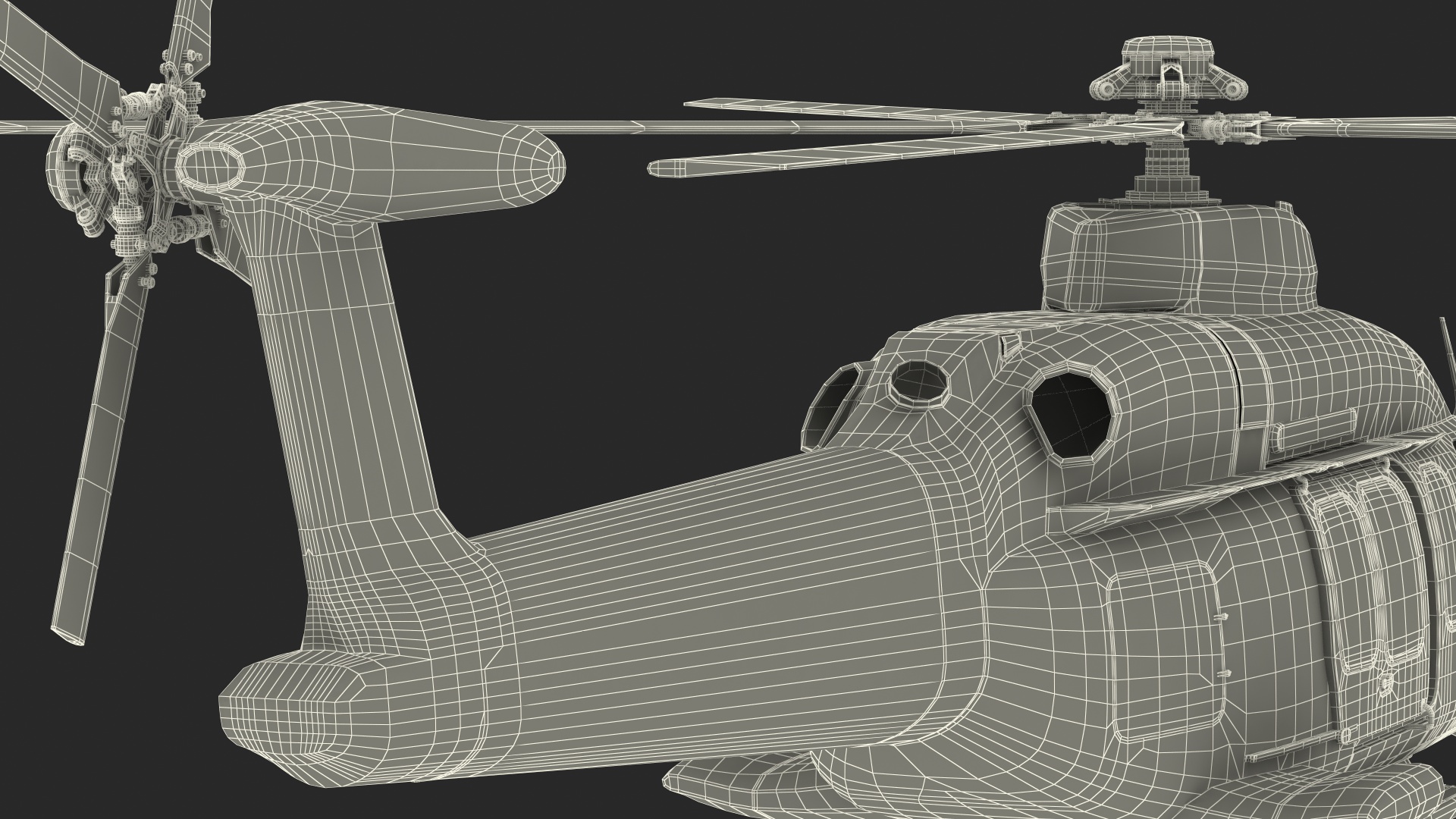 3D Bell 525 Relentless Paramedic Rigged