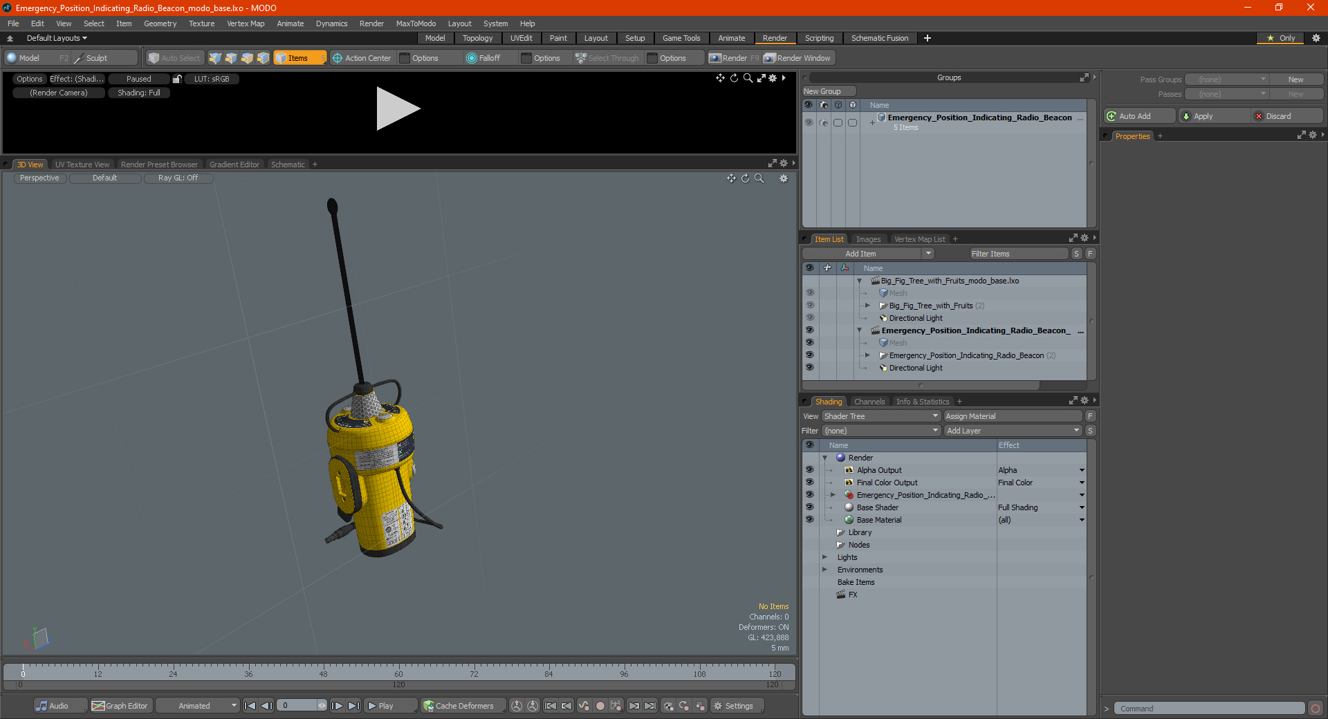 Emergency Position Indicating Radio Beacon 3D