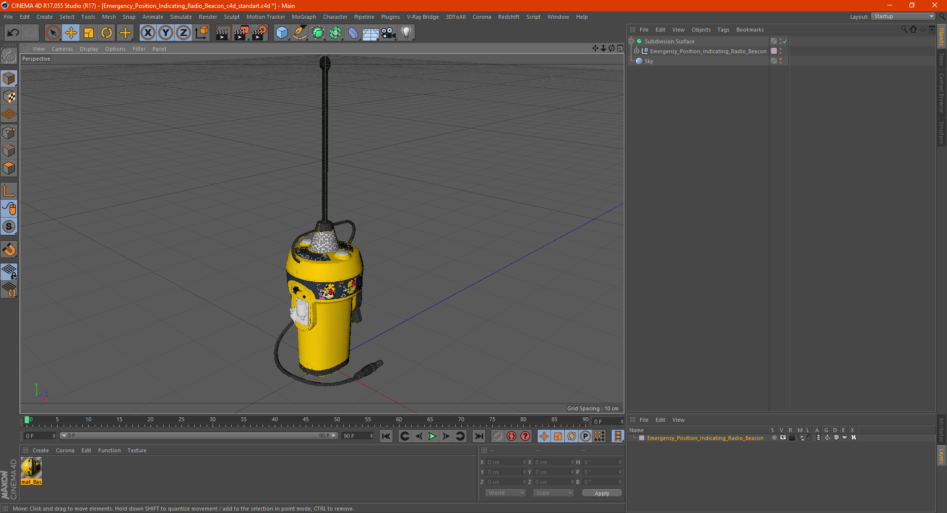 Emergency Position Indicating Radio Beacon 3D