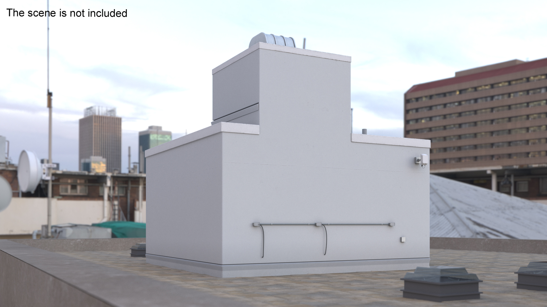 3D model Rooftop Entrance Exterior