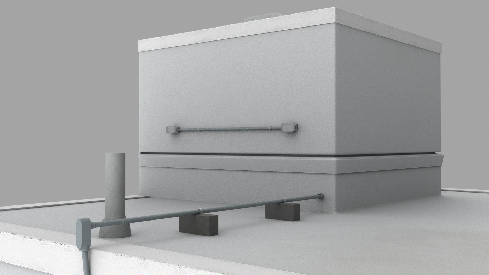 3D model Rooftop Entrance Exterior