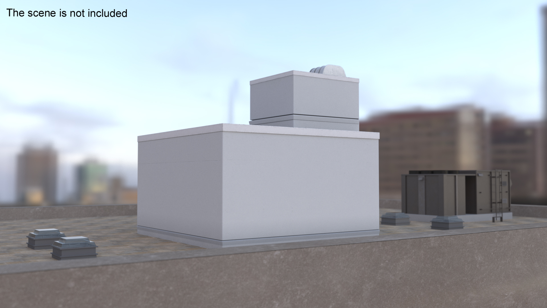 3D model Rooftop Entrance Exterior