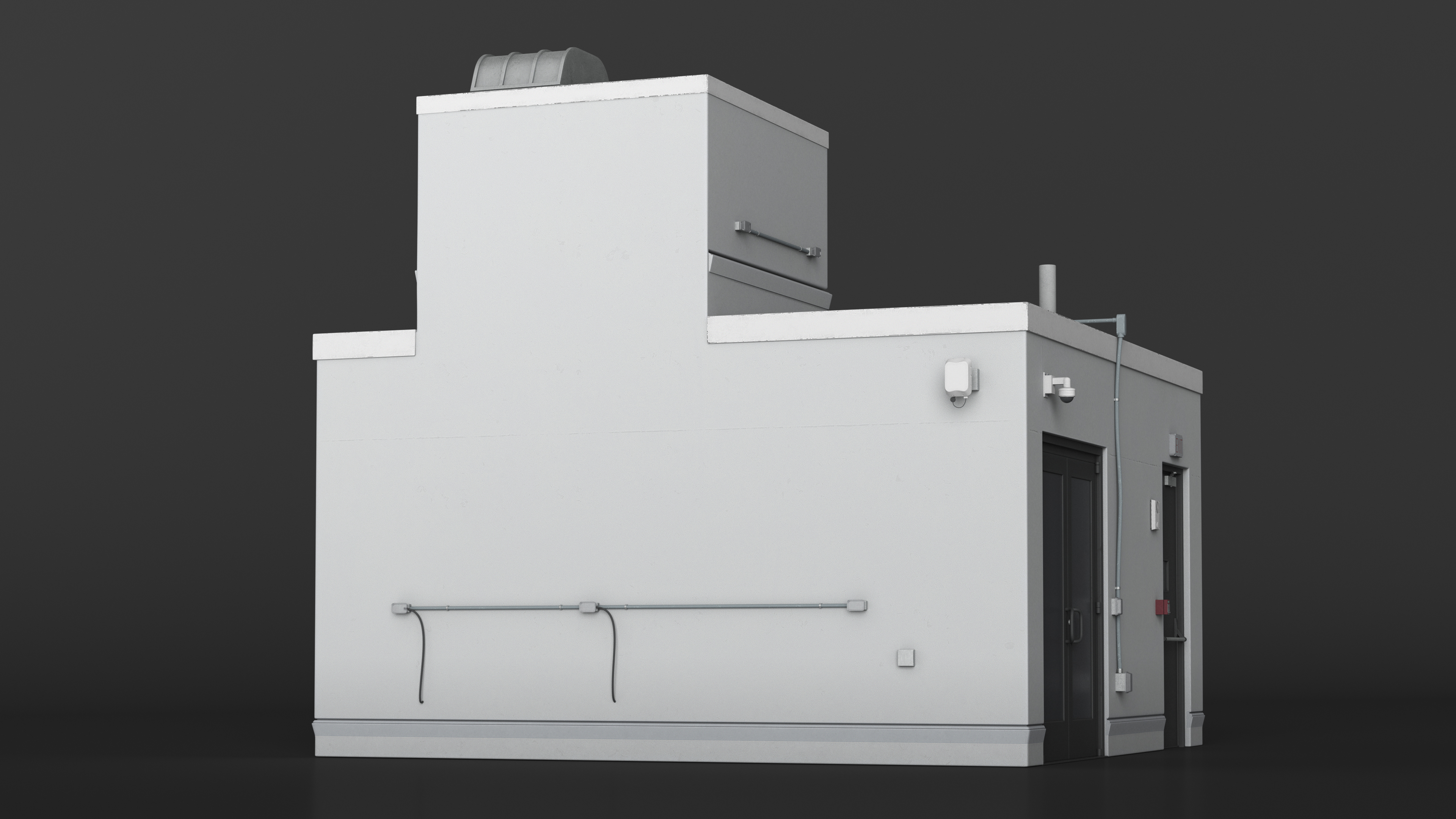 3D model Rooftop Entrance Exterior