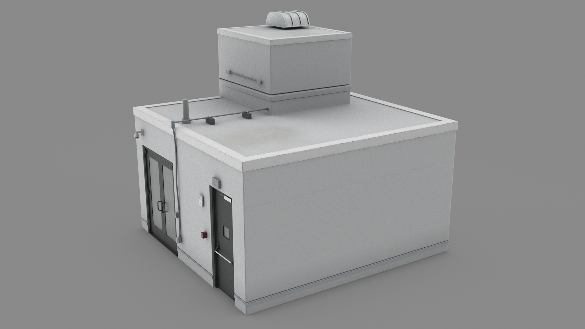 3D model Rooftop Entrance Exterior
