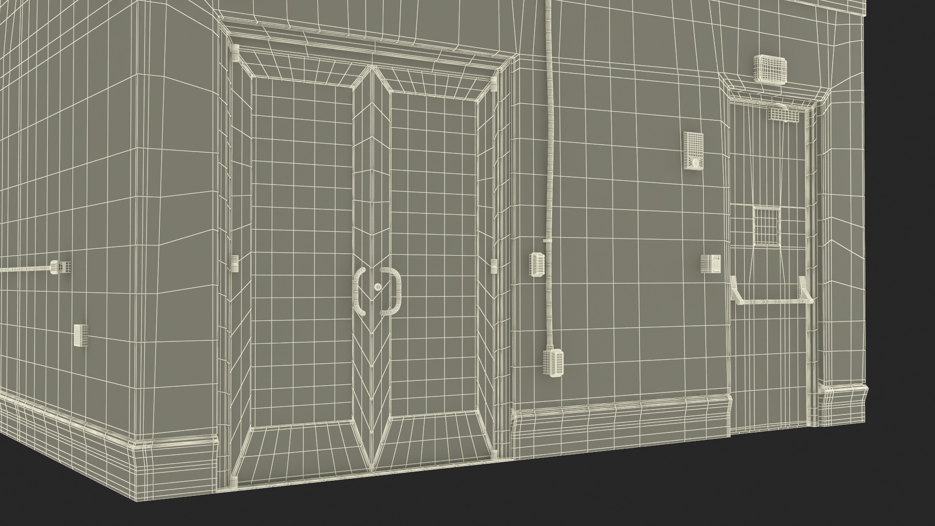 3D model Rooftop Entrance Exterior