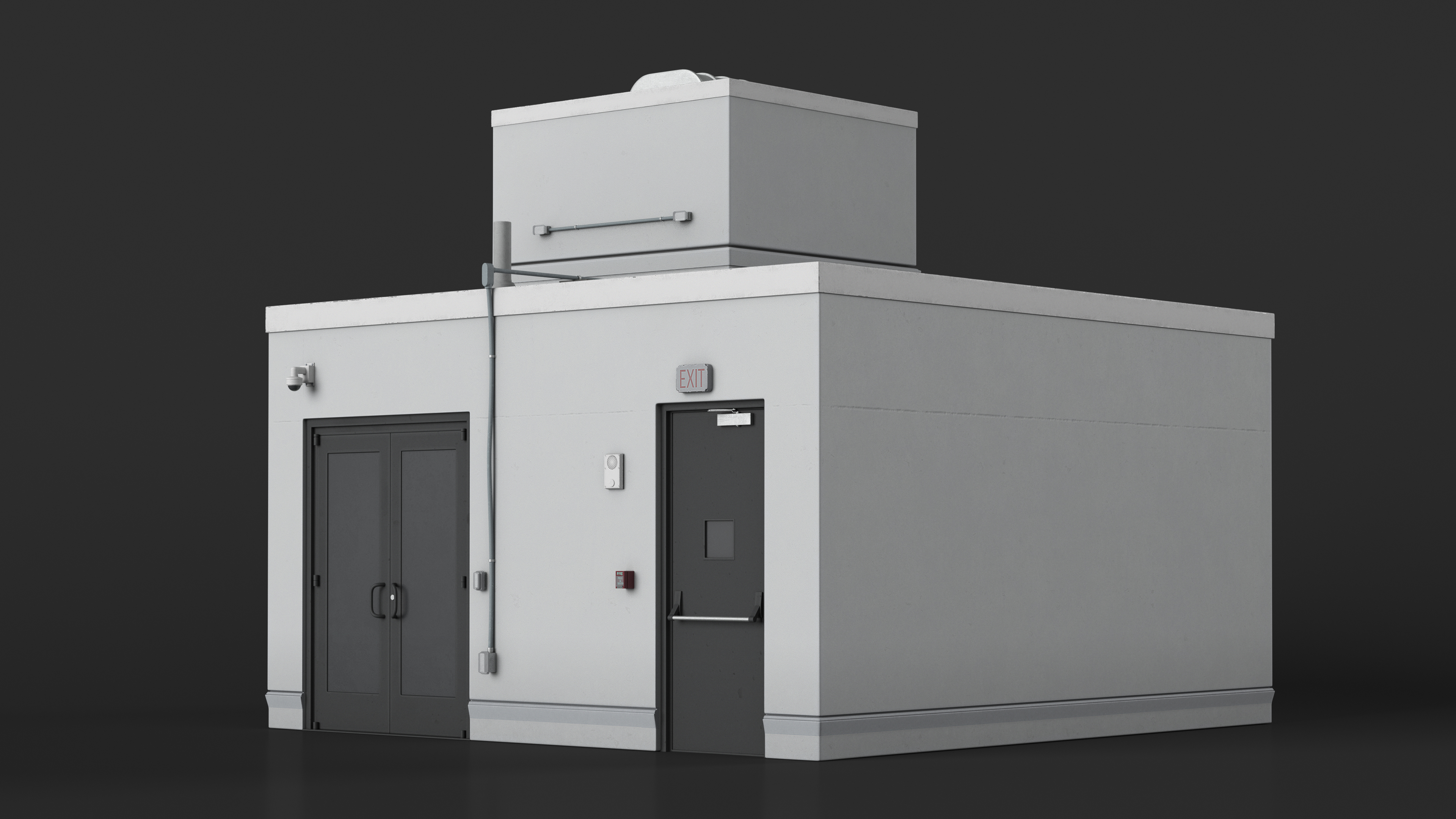 3D model Rooftop Entrance Exterior