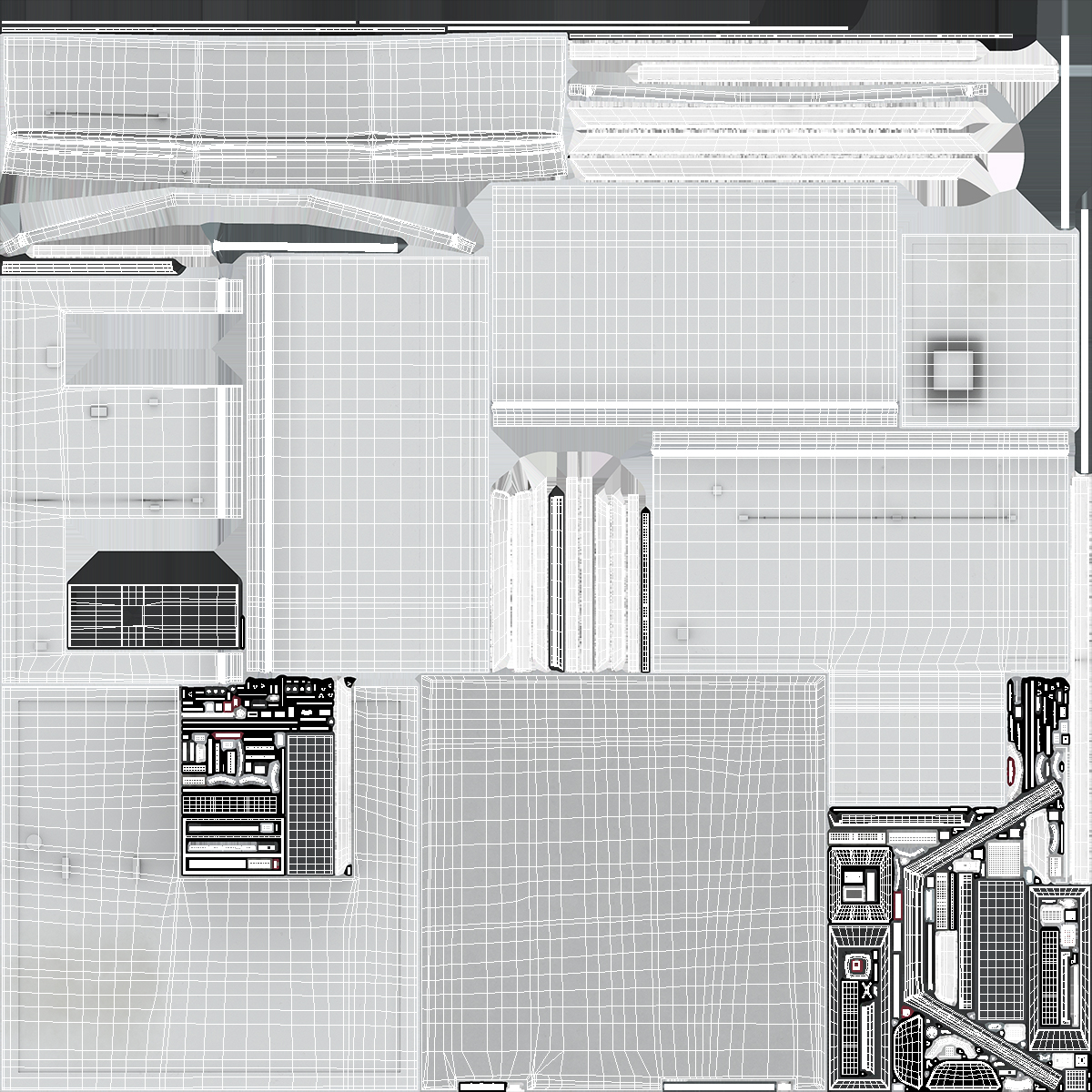 3D model Rooftop Entrance Exterior
