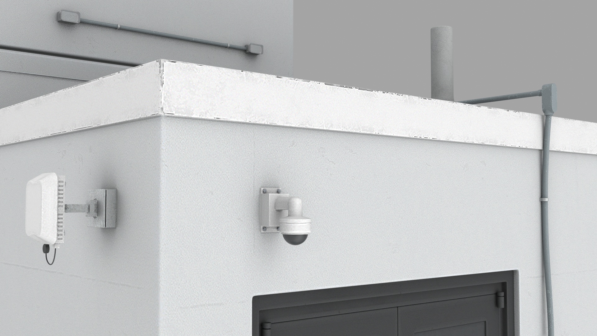 3D model Rooftop Entrance Exterior