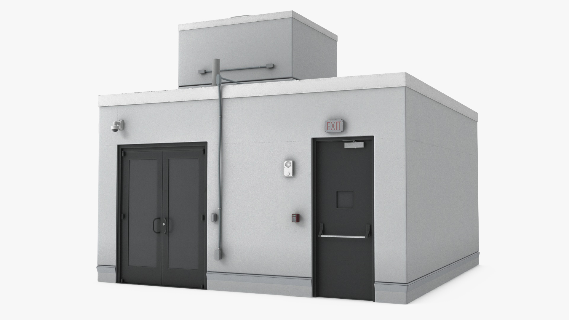 3D model Rooftop Entrance Exterior