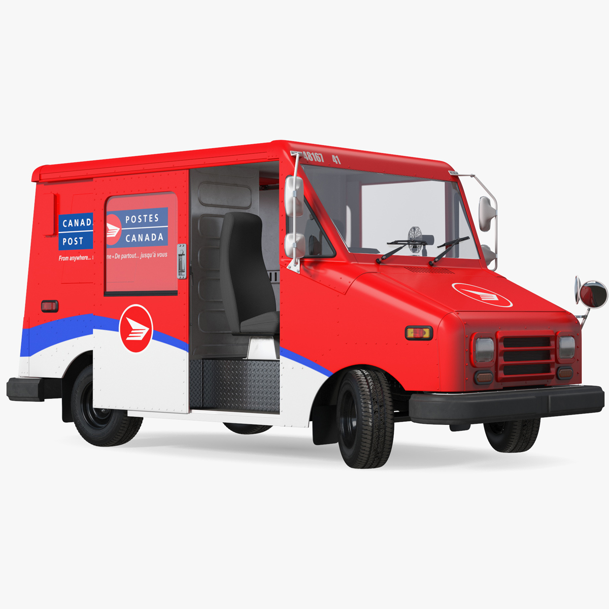 3D Grumman Canada LLV Post Car Rigged for Cinema 4D model