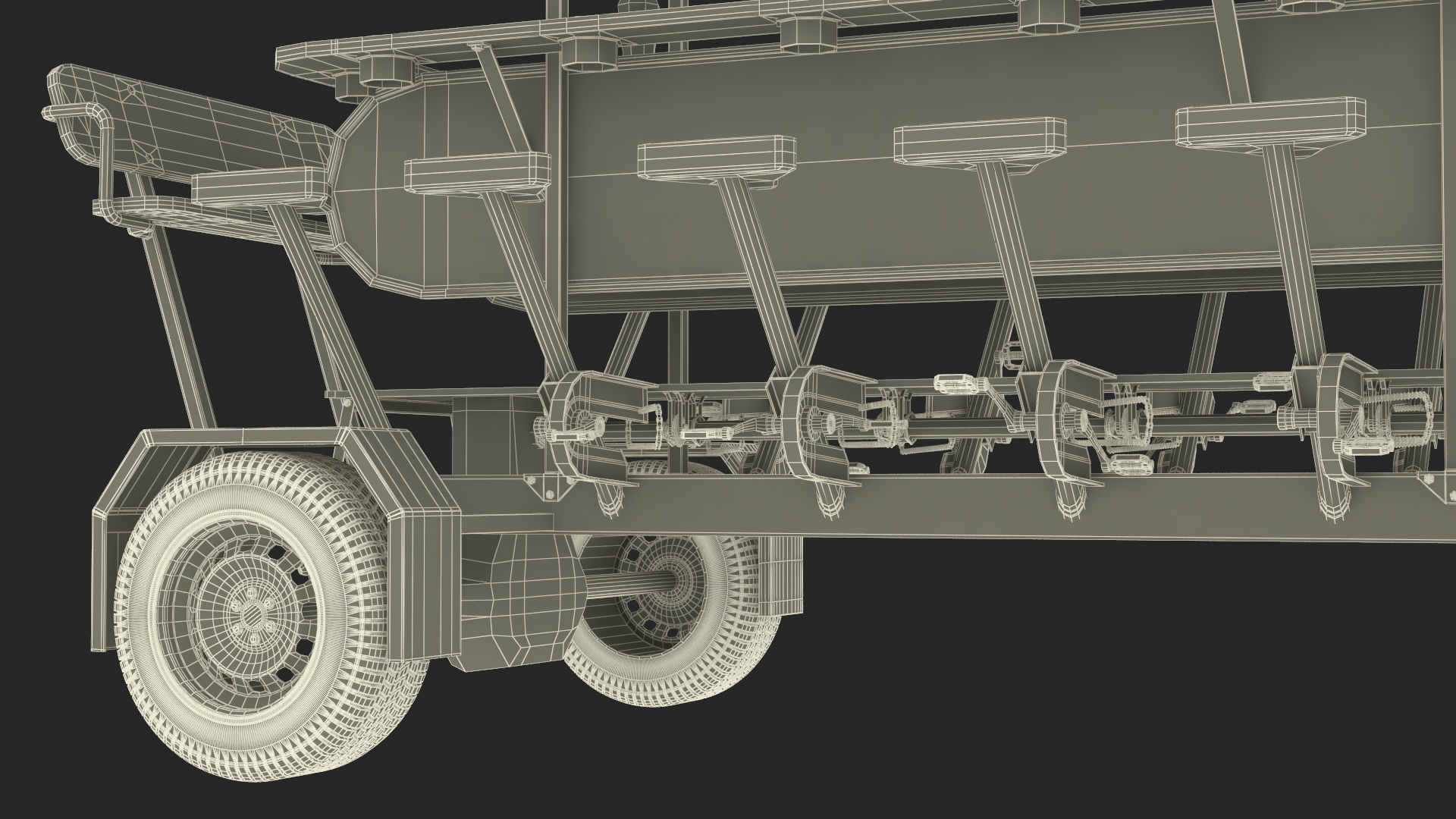 Pedal Pub Party Bike Rigged 3D