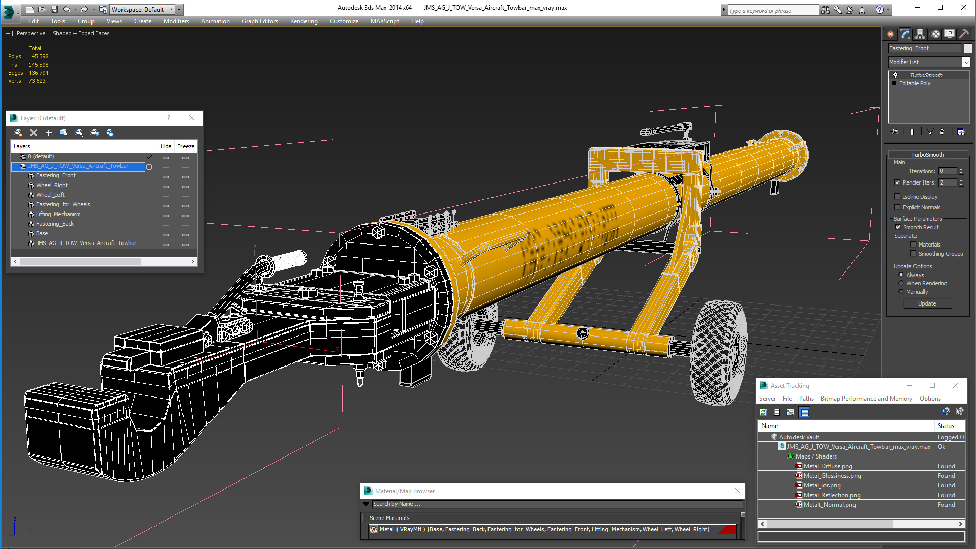 JMS AG J TOW Versa Aircraft Towbar 3D model