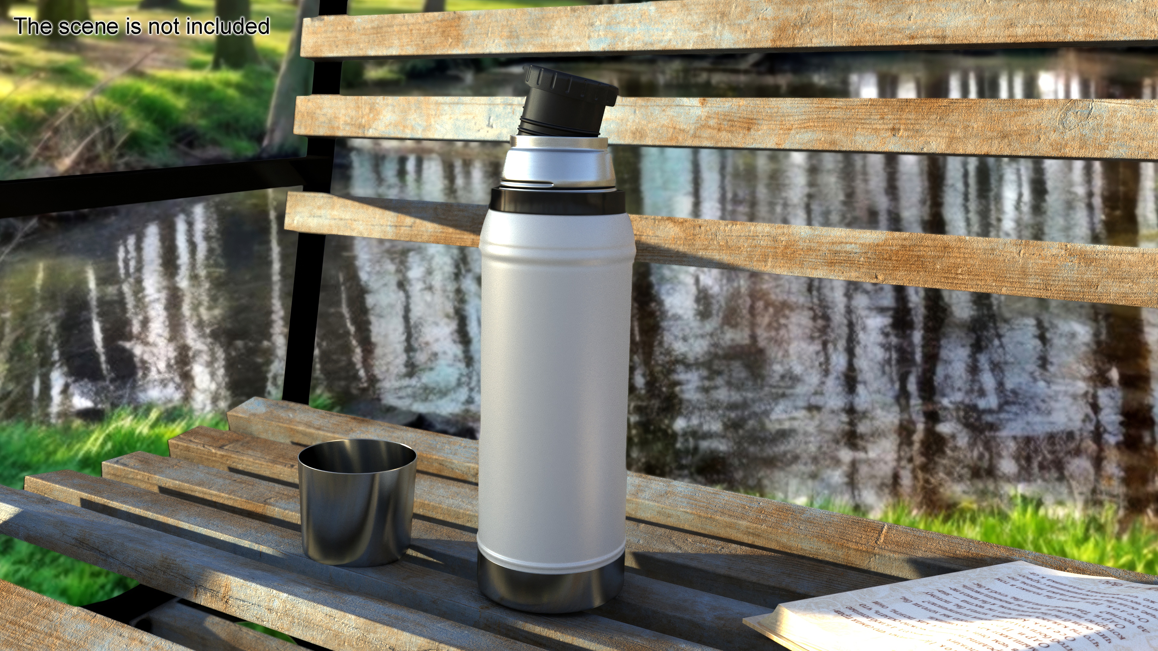 Thermos Flask White 3D model