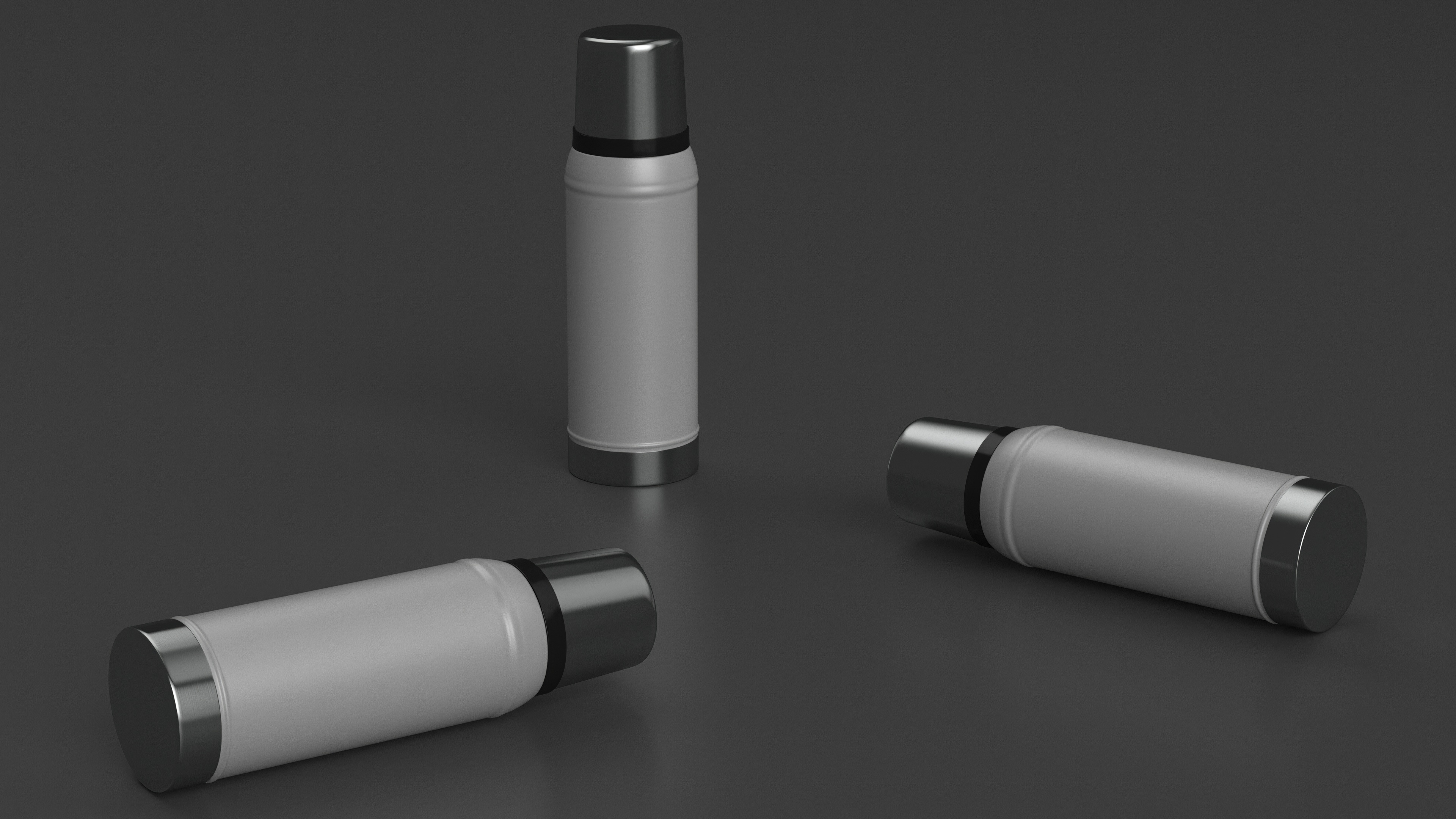 Thermos Flask White 3D model