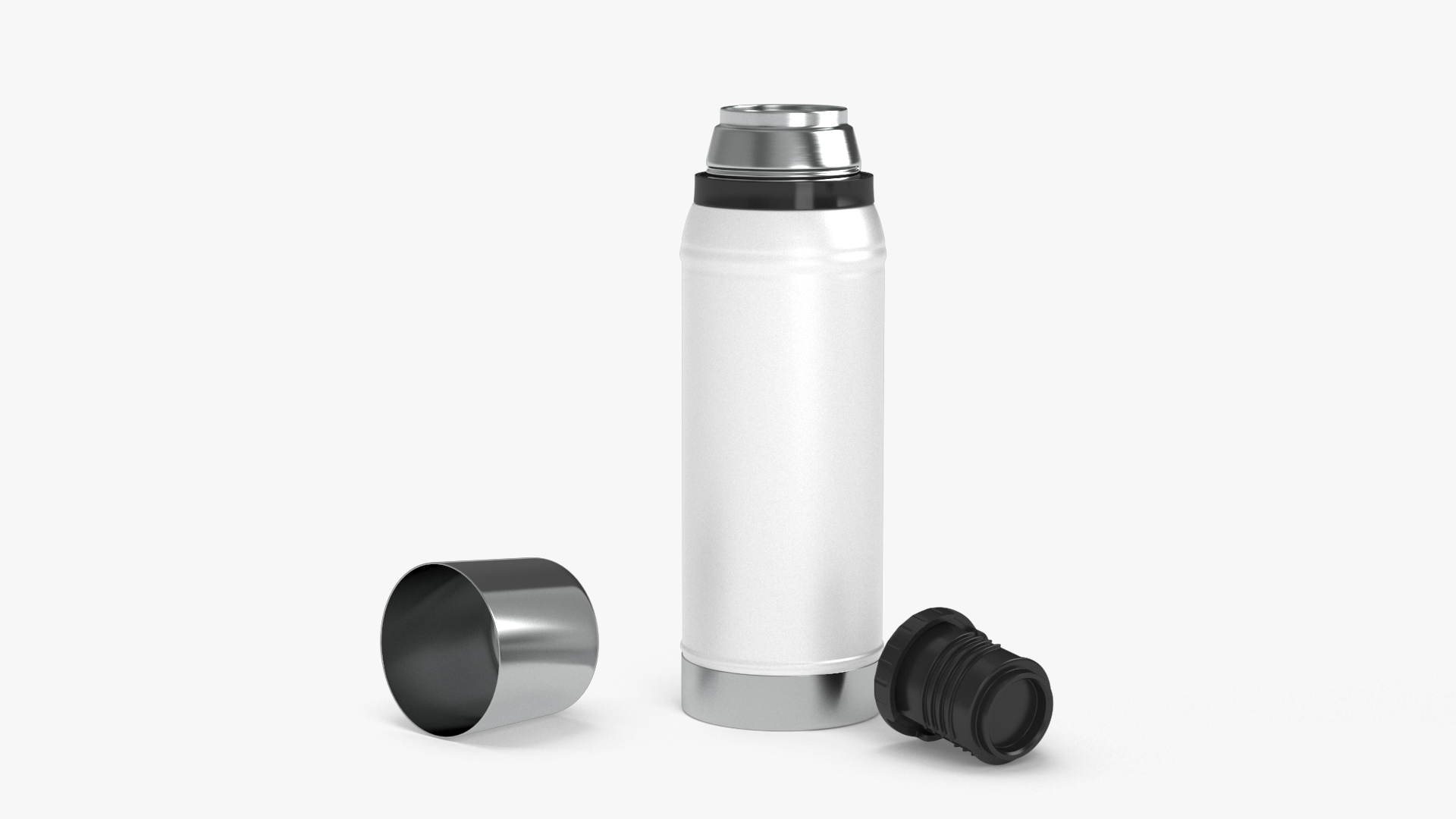 Thermos Flask White 3D model