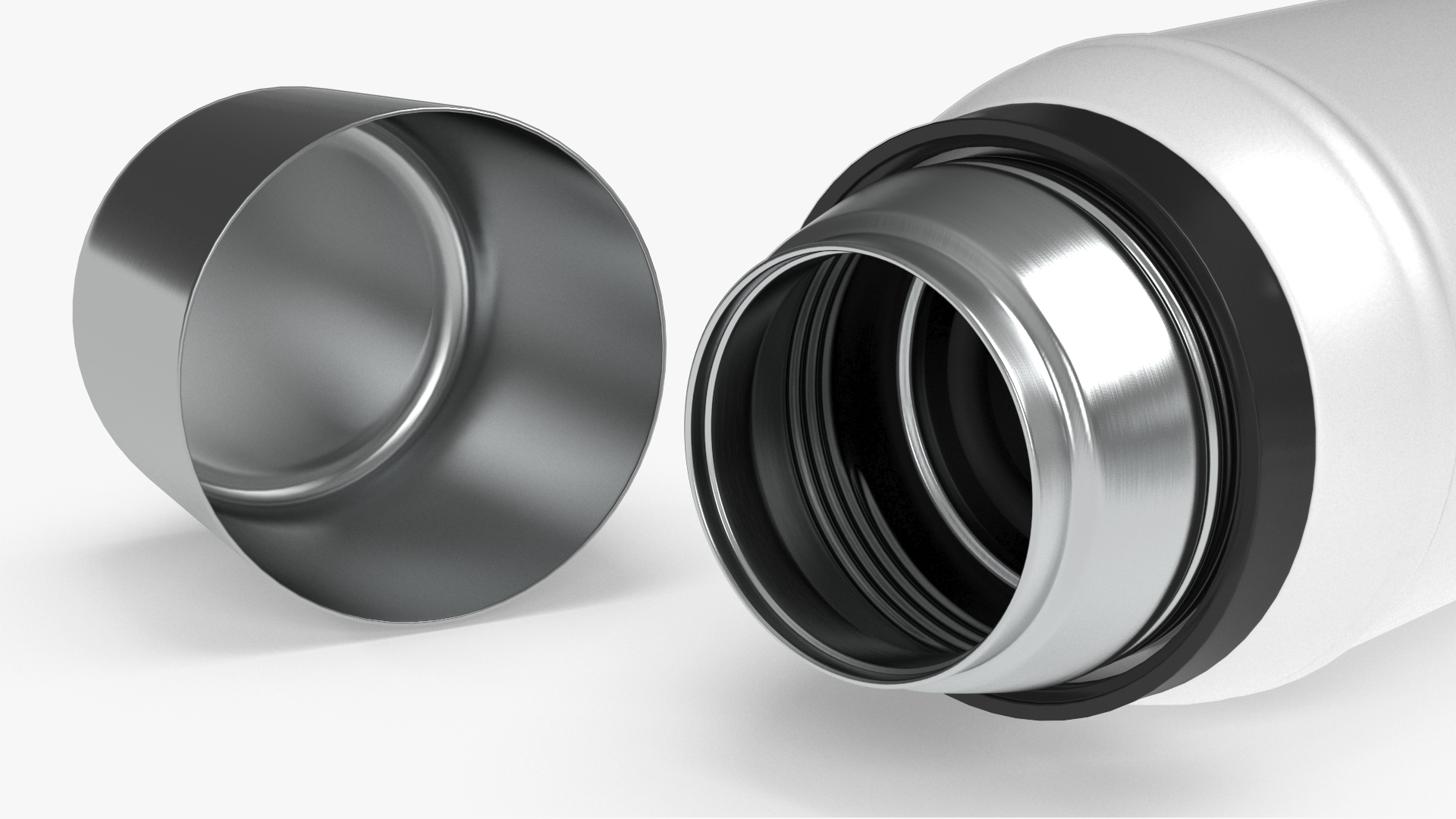 Thermos Flask White 3D model