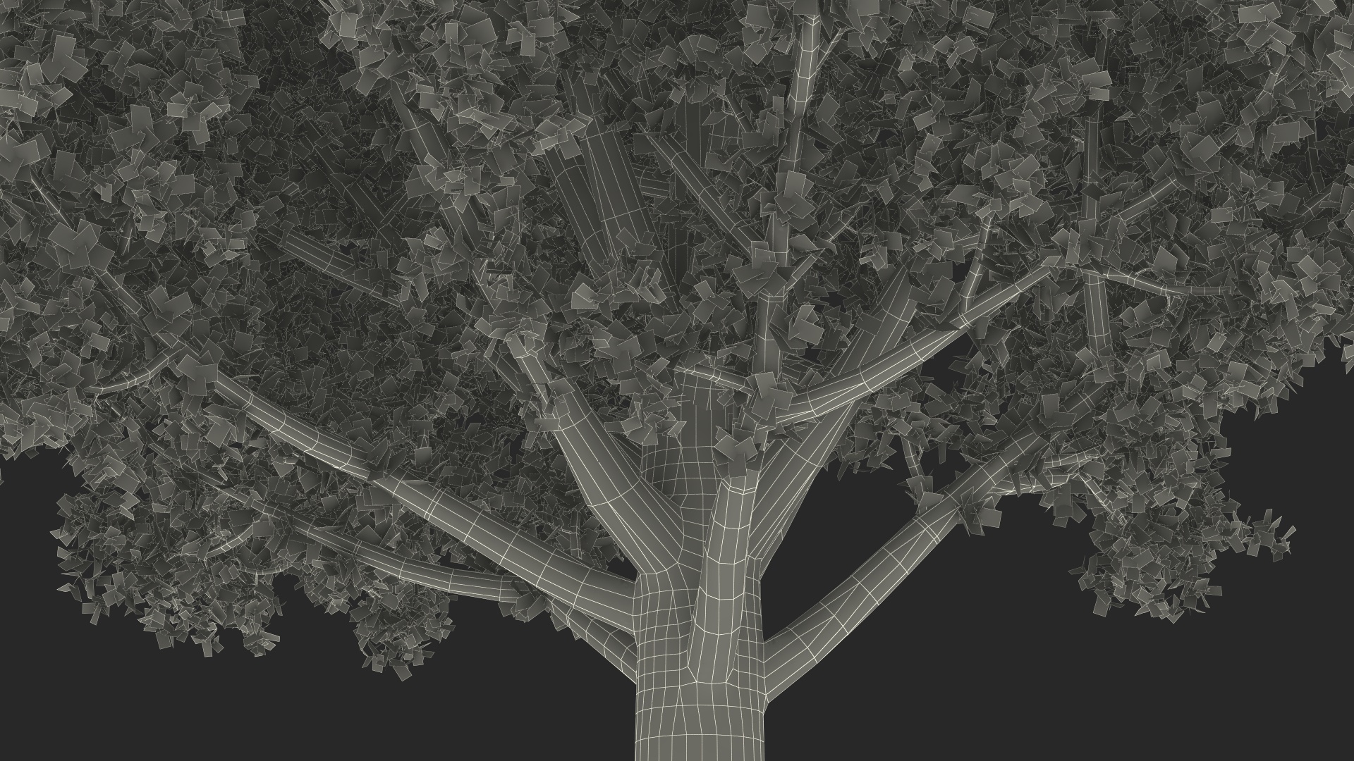 3D Realistic Oak Tree model