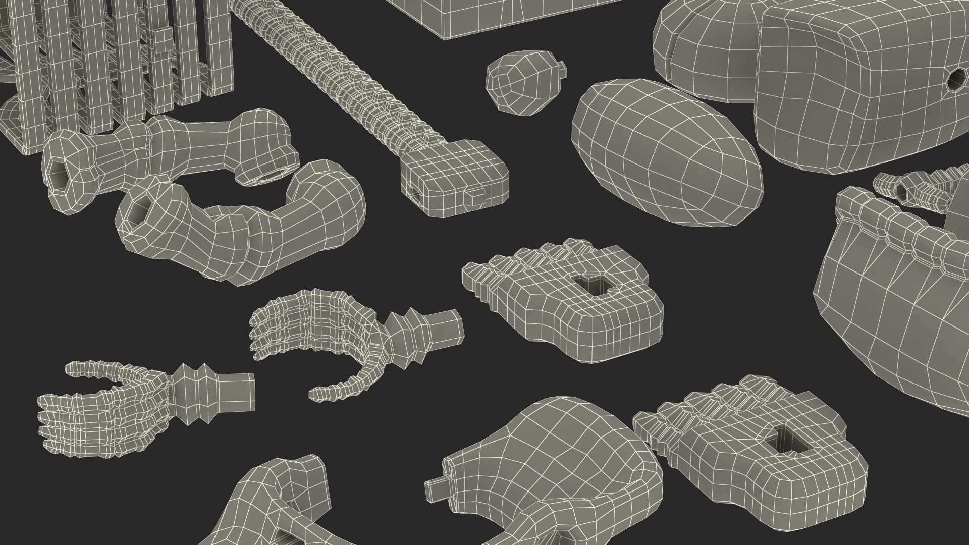 Anatomical LEGO Man Details 3D