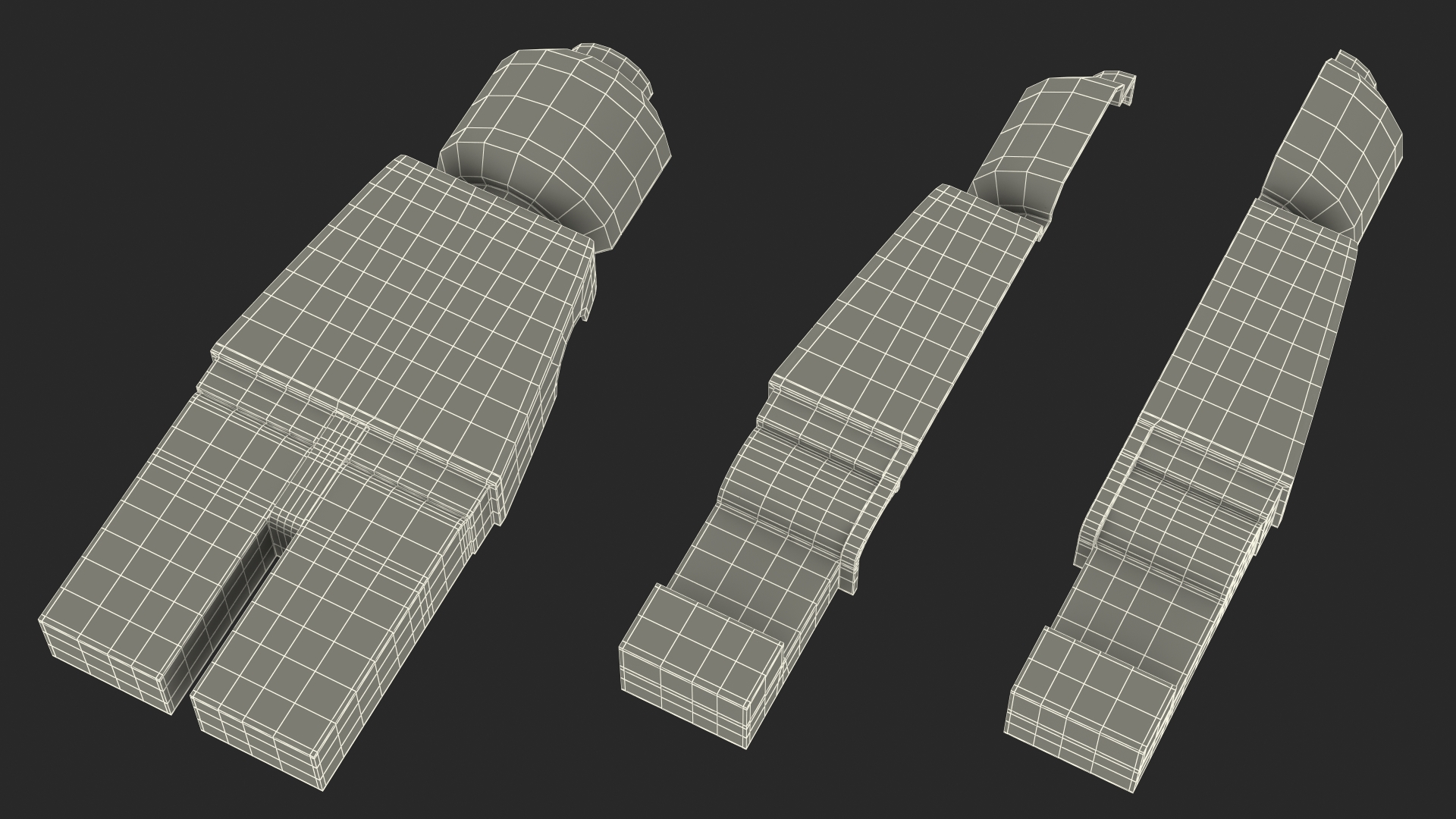 Anatomical LEGO Man Details 3D