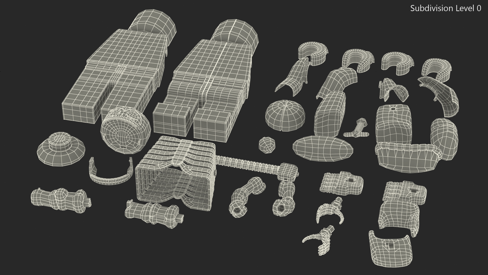 Anatomical LEGO Man Details 3D