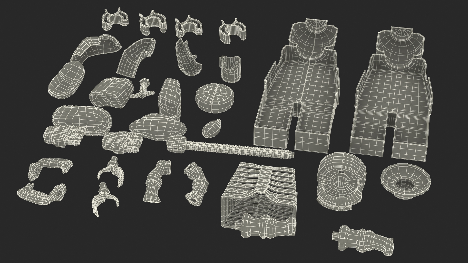 Anatomical LEGO Man Details 3D