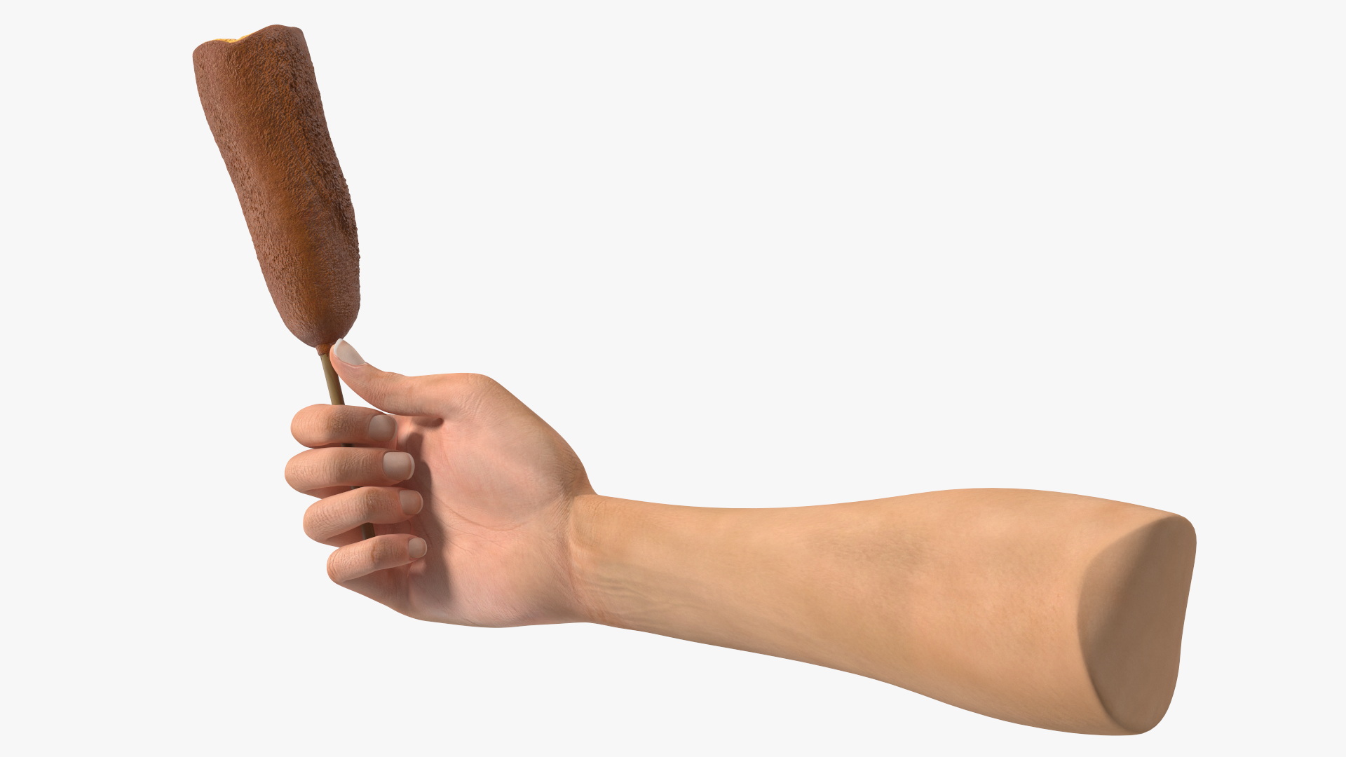 3D Corn Dog in Hand