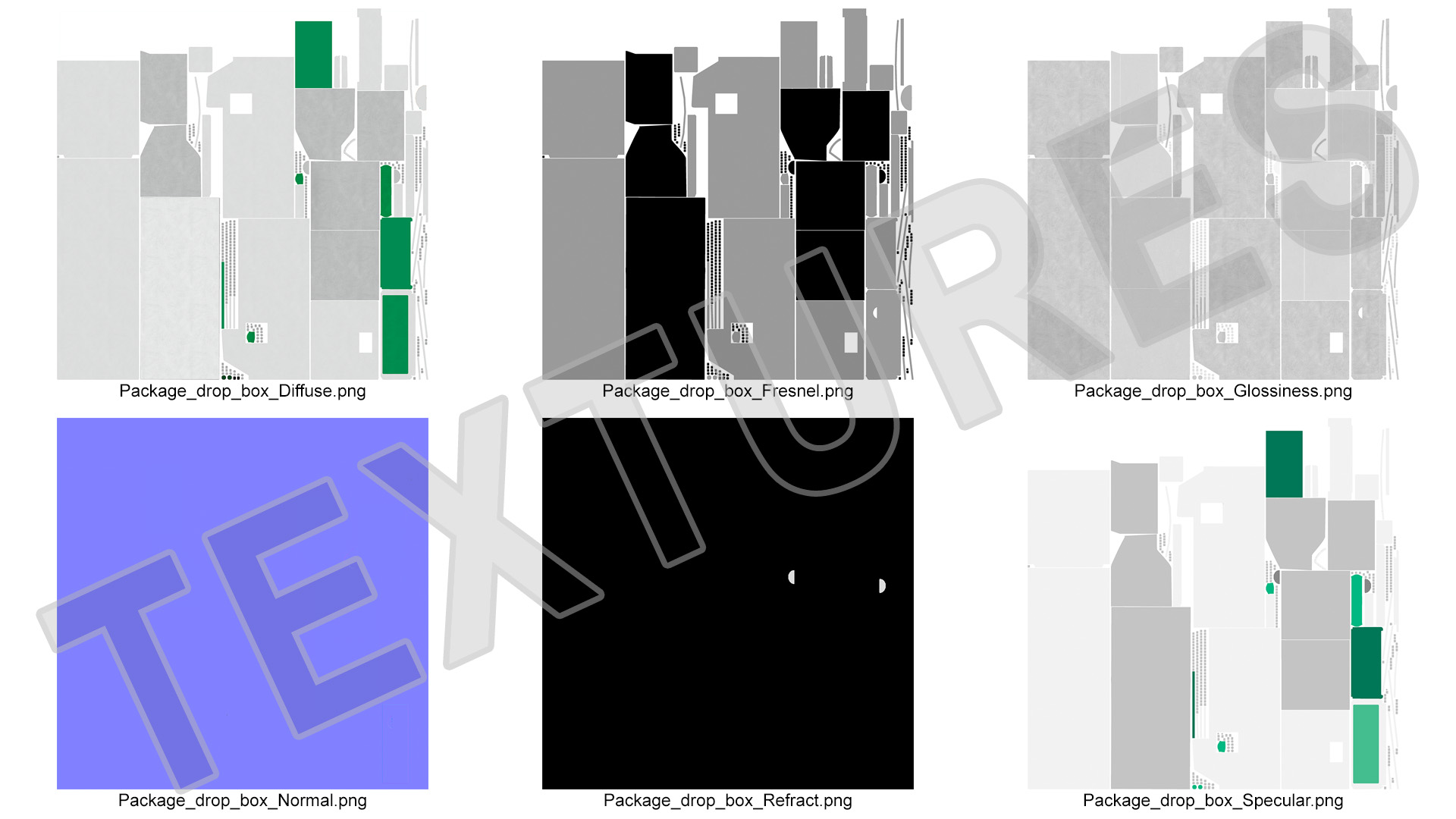3D model Drop Box for Parcels