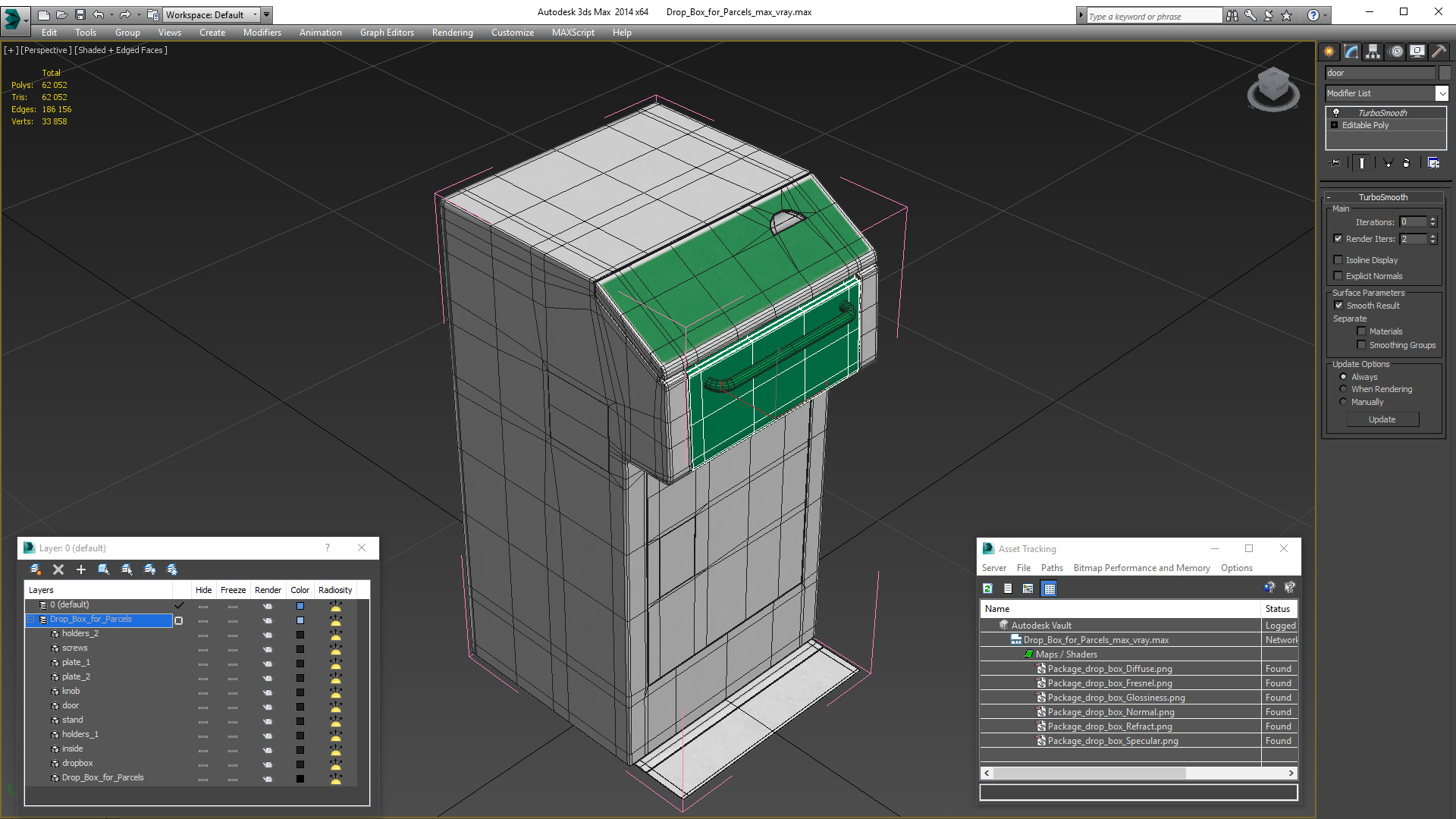 3D model Drop Box for Parcels