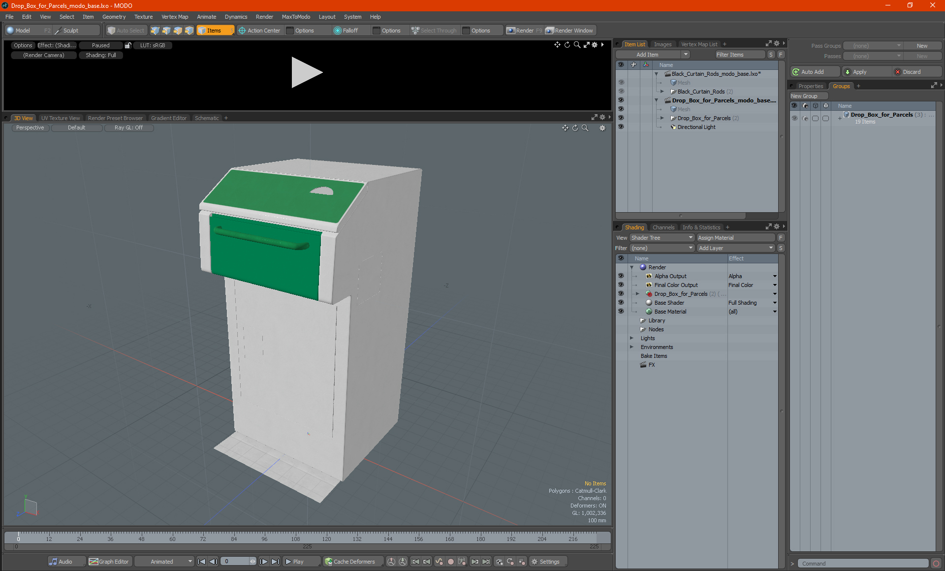 3D model Drop Box for Parcels