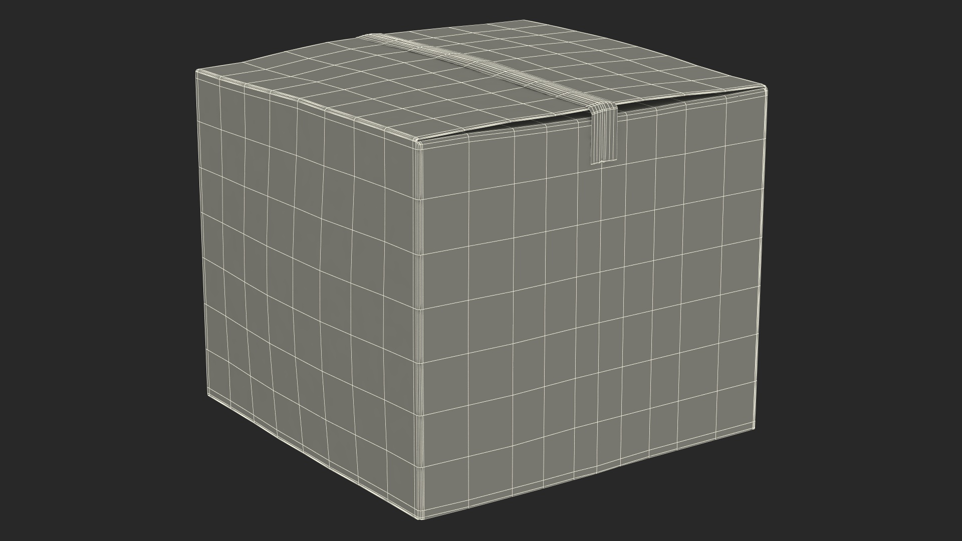 Forklift Truck JCB 535 with Pallet and Boxes 3D model
