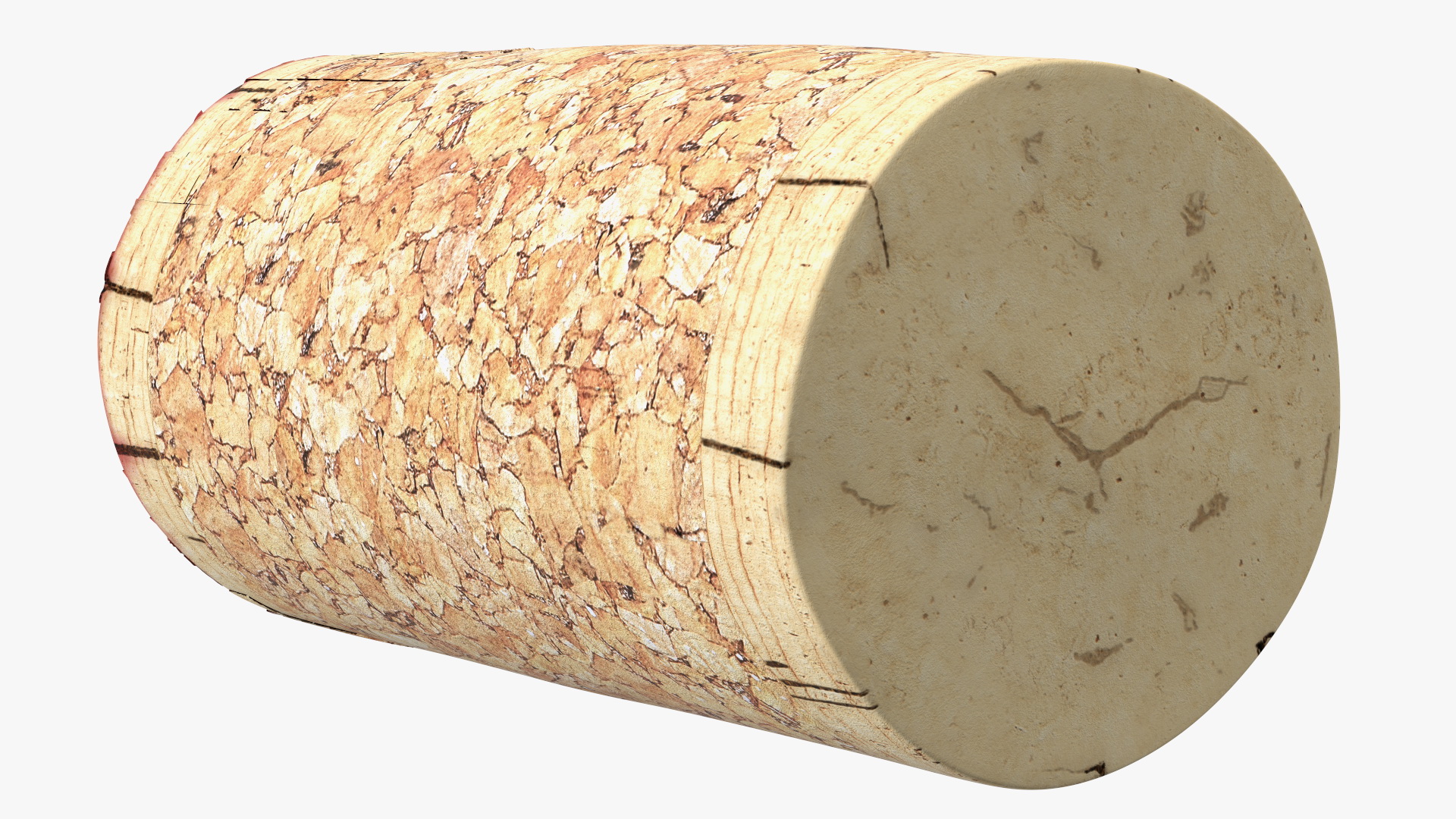 Traditional Wine Cork Stopper 3D model