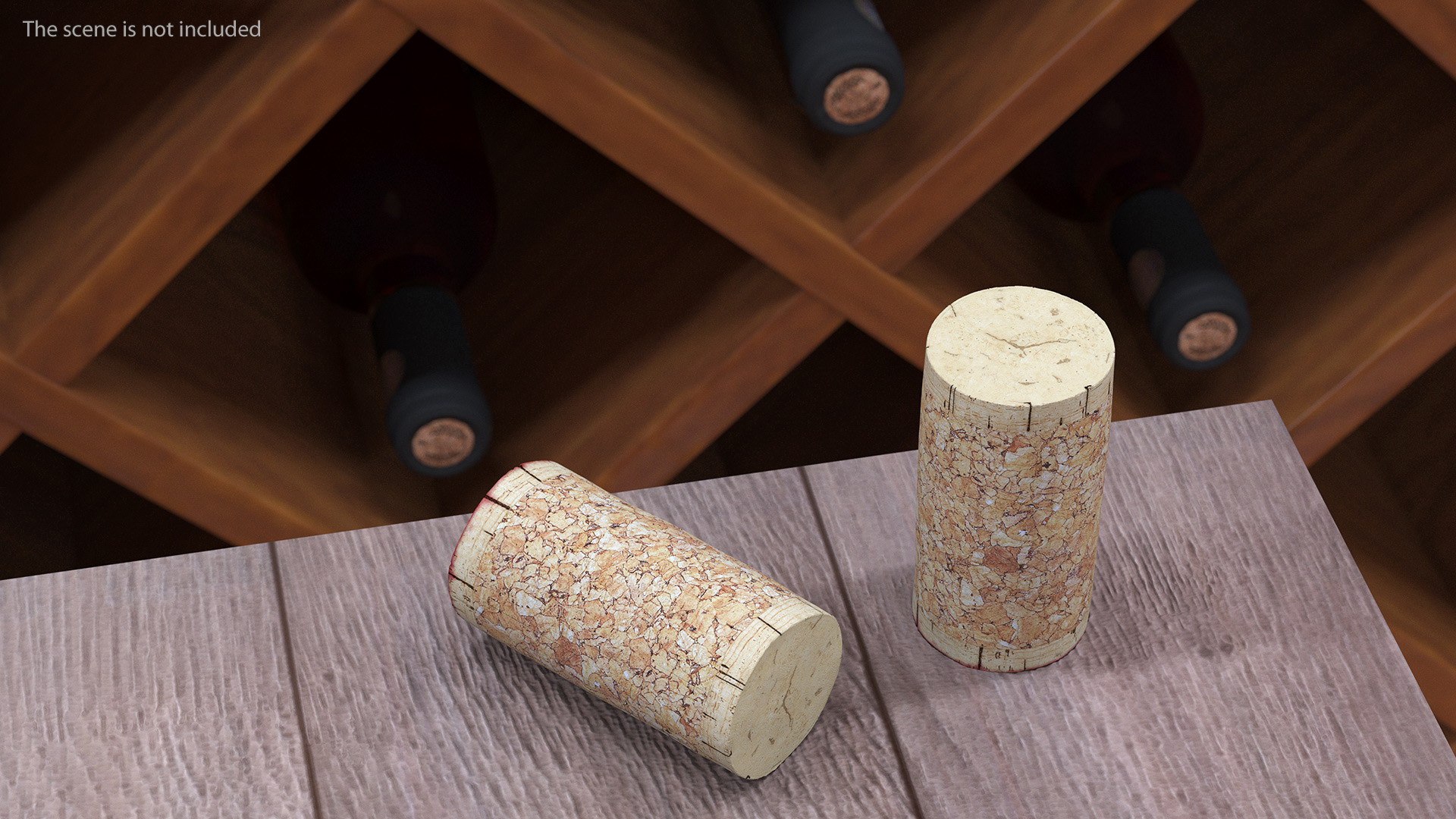 Traditional Wine Cork Stopper 3D model